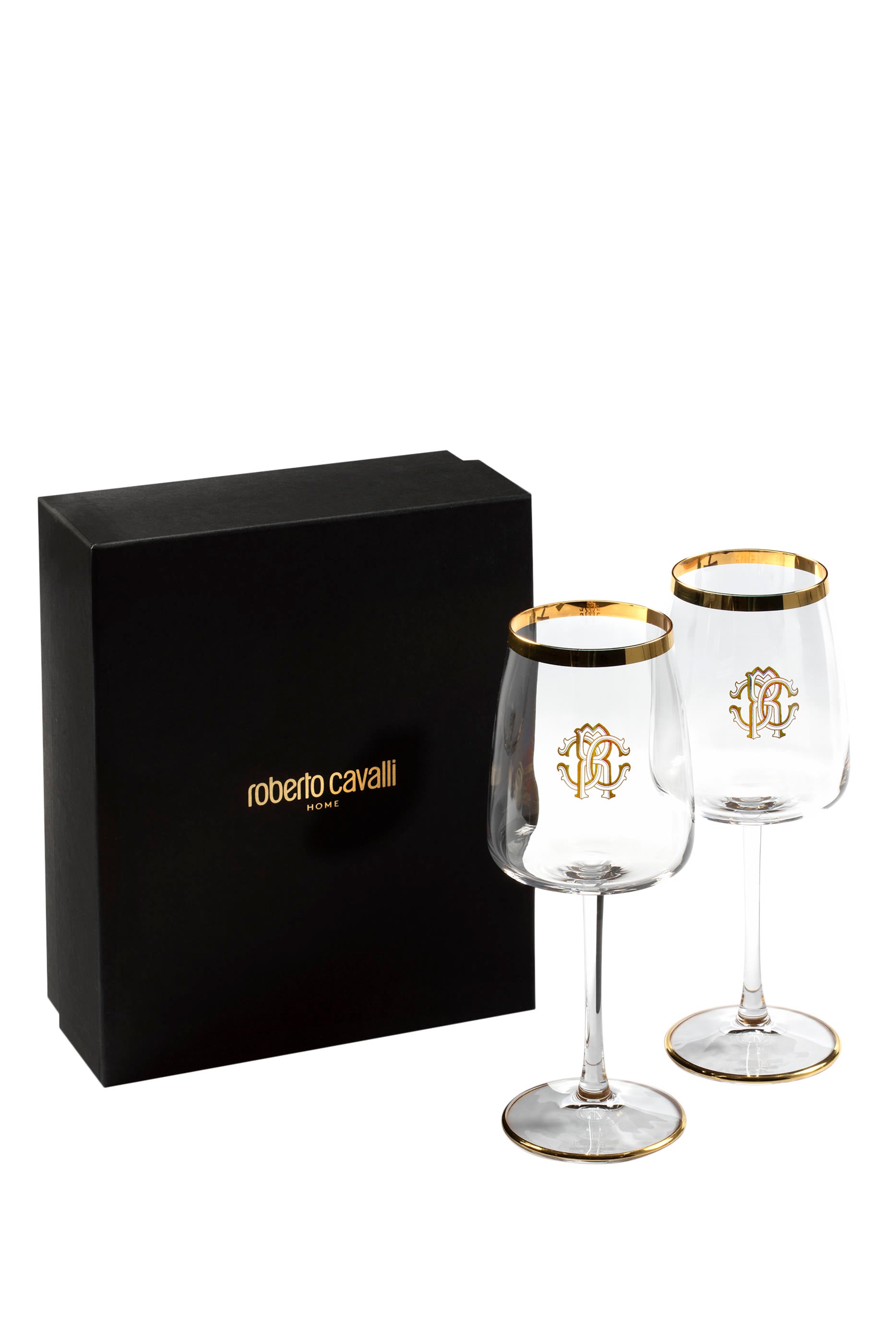 New Monogram Gold Beverage Glass - Set of 2