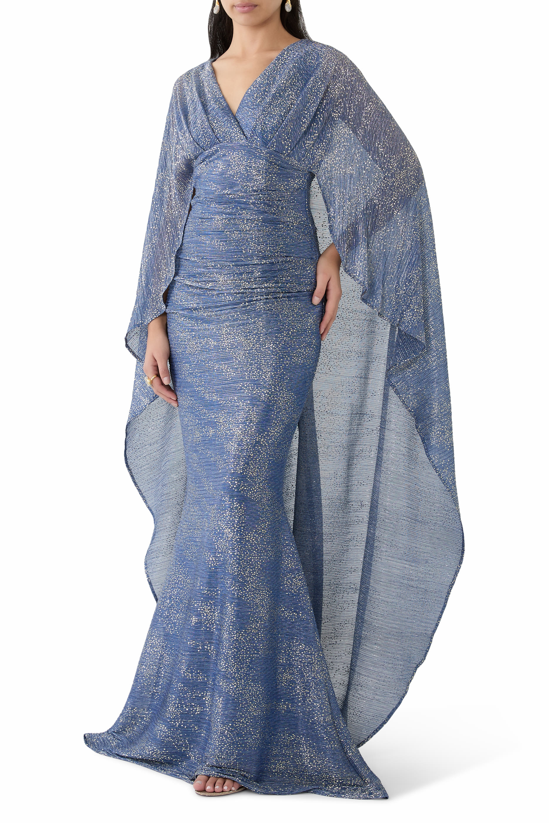 Cape Maxi Dress 