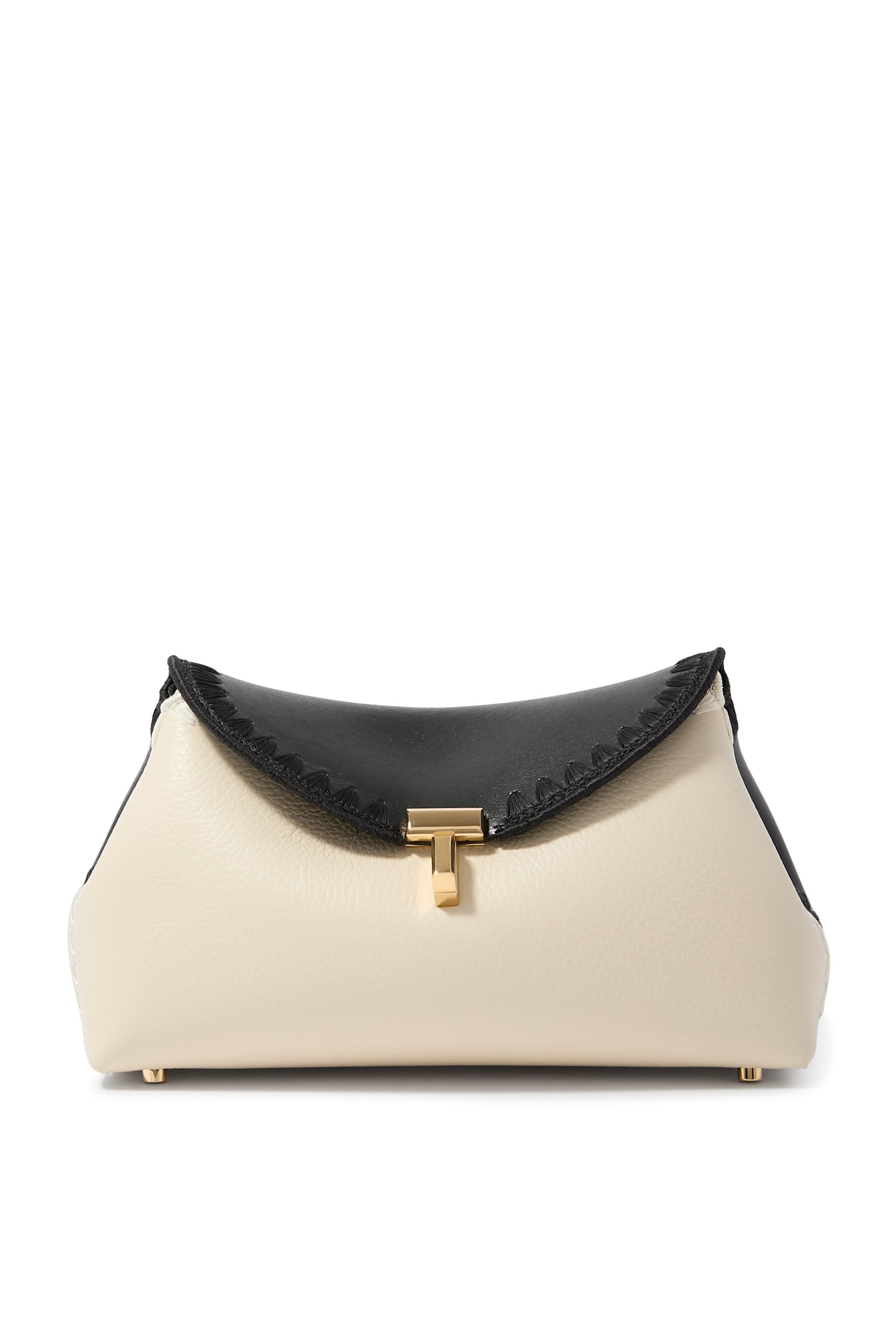  Mini T-Lock Leather Clutch