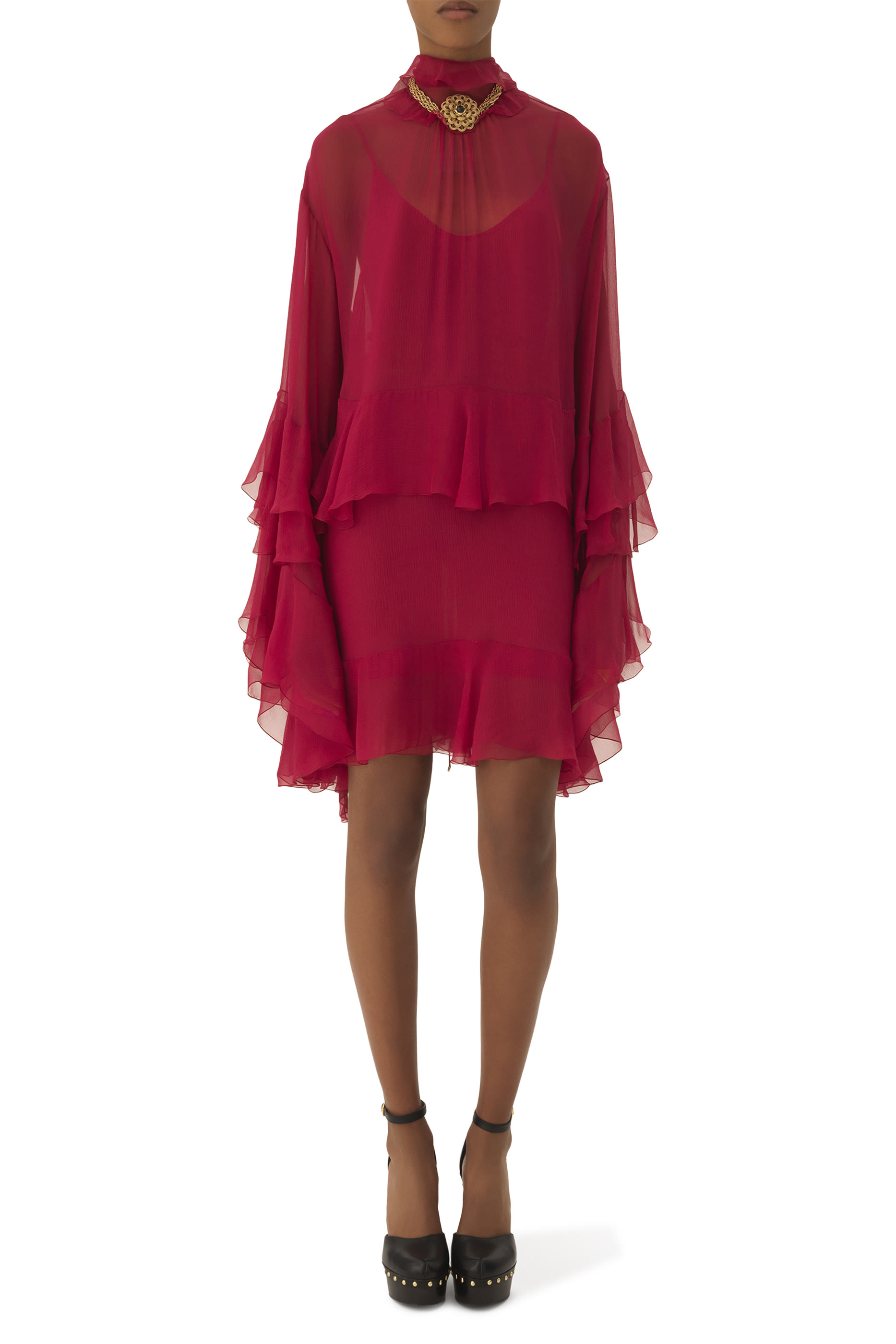 Ruffled Mini Dress