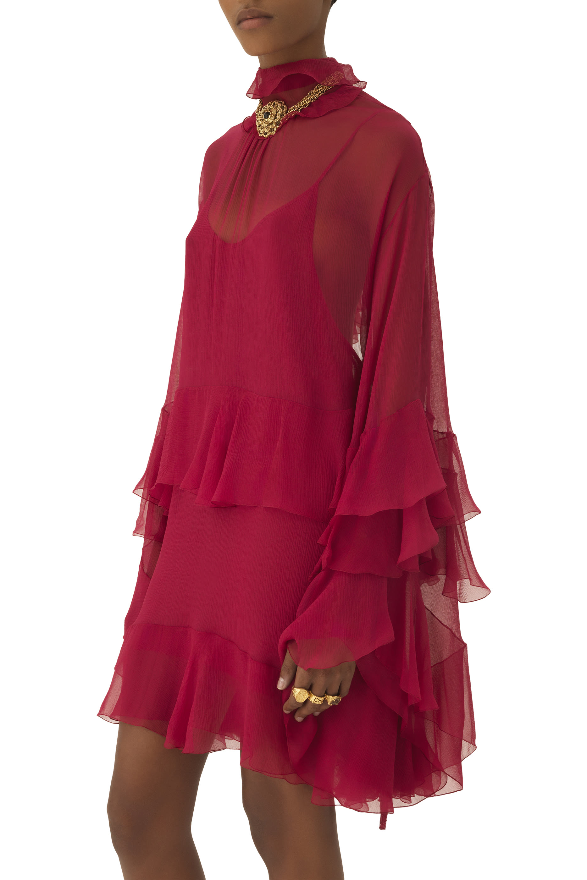 Ruffled Mini Dress