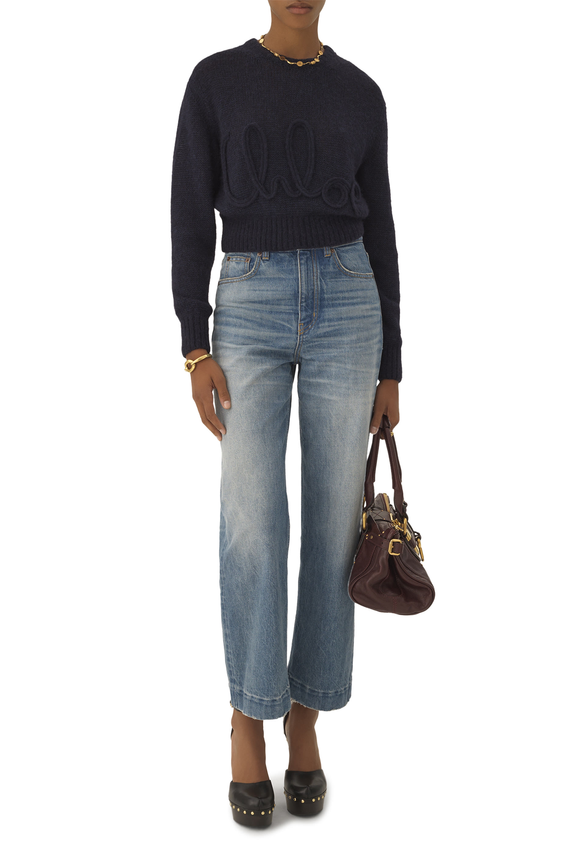 High-Rise Cropped Jeans