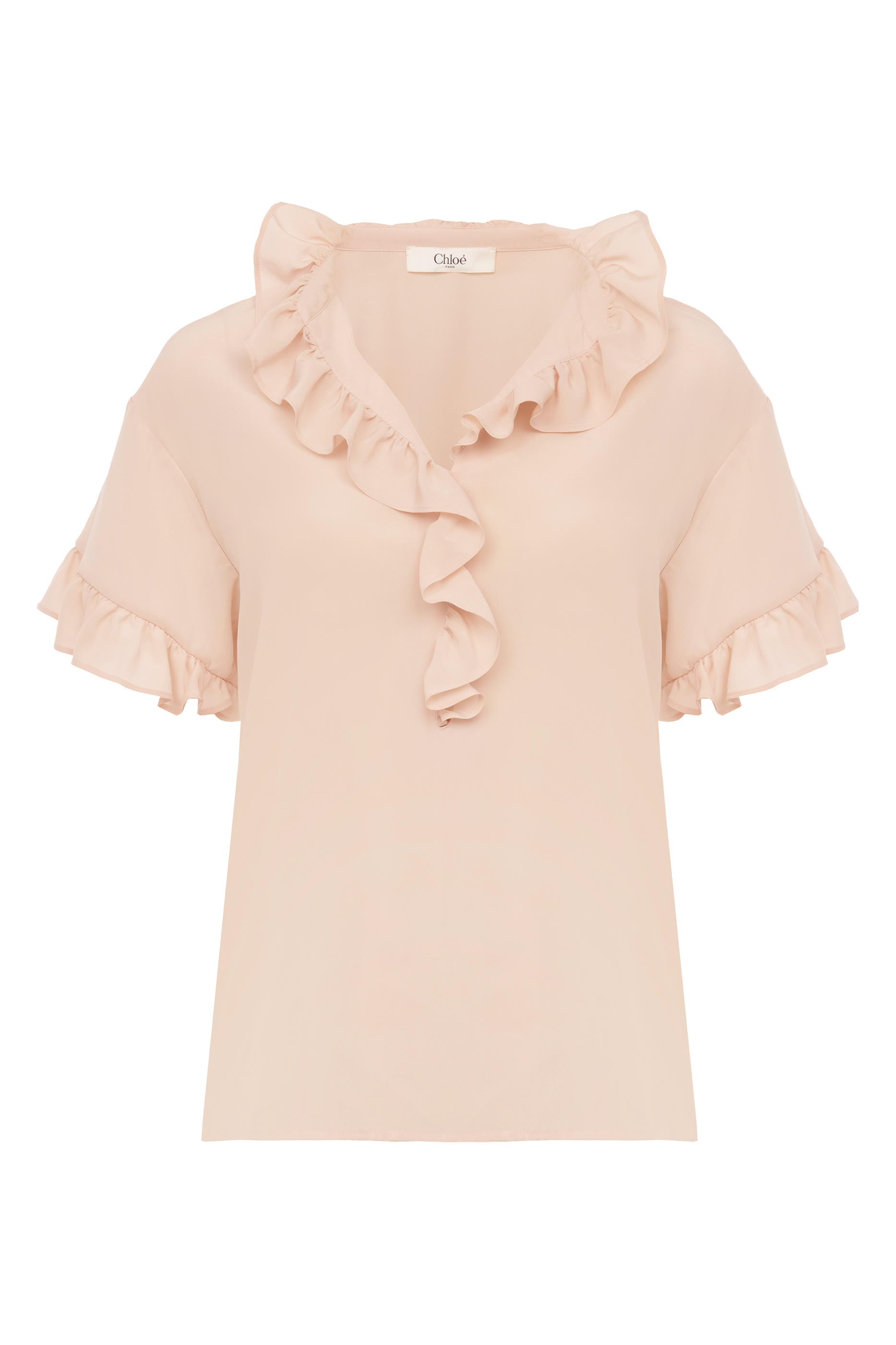 Short Sleeves Ruffled Top