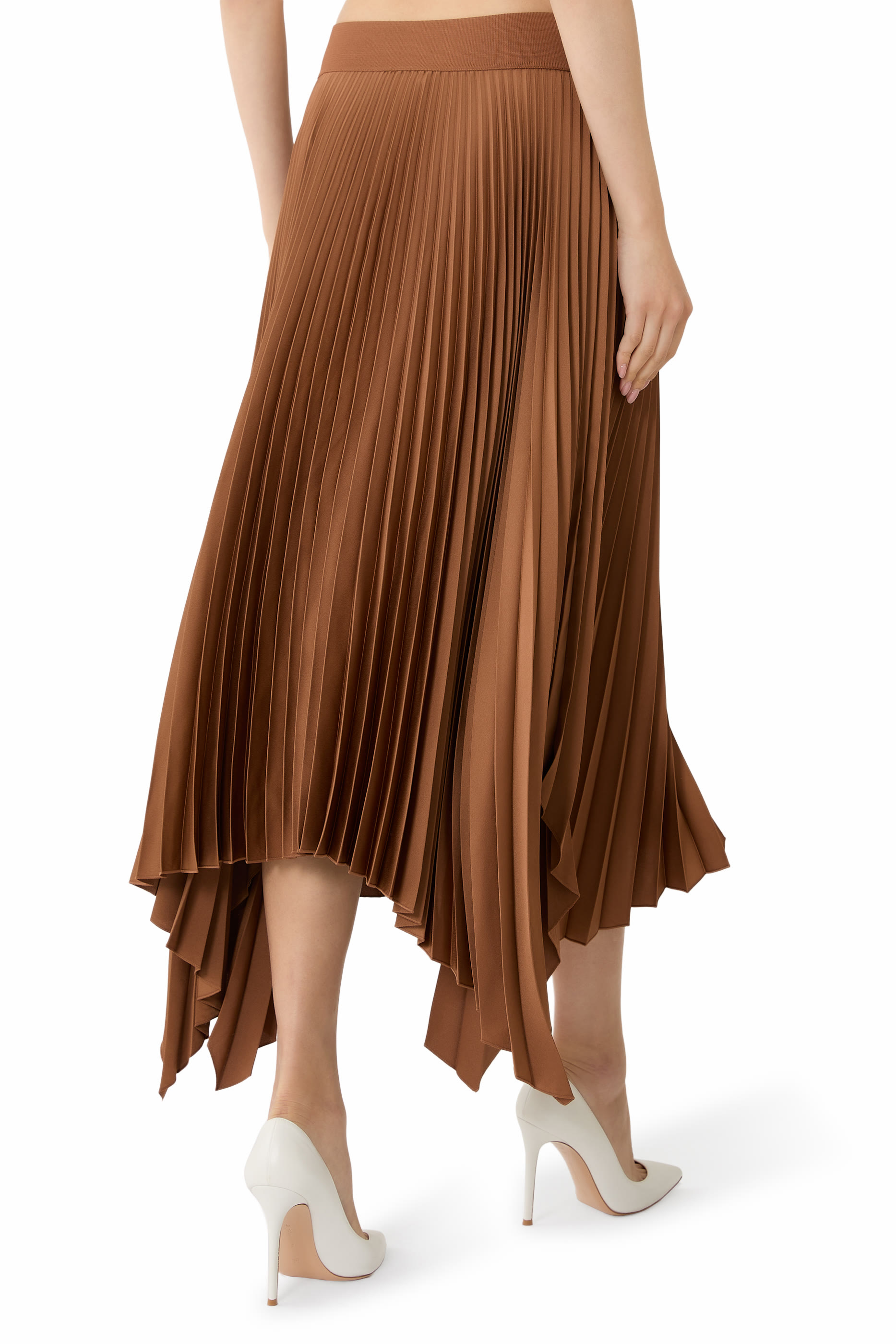 Ade Knit Weave Plissé Skirt 