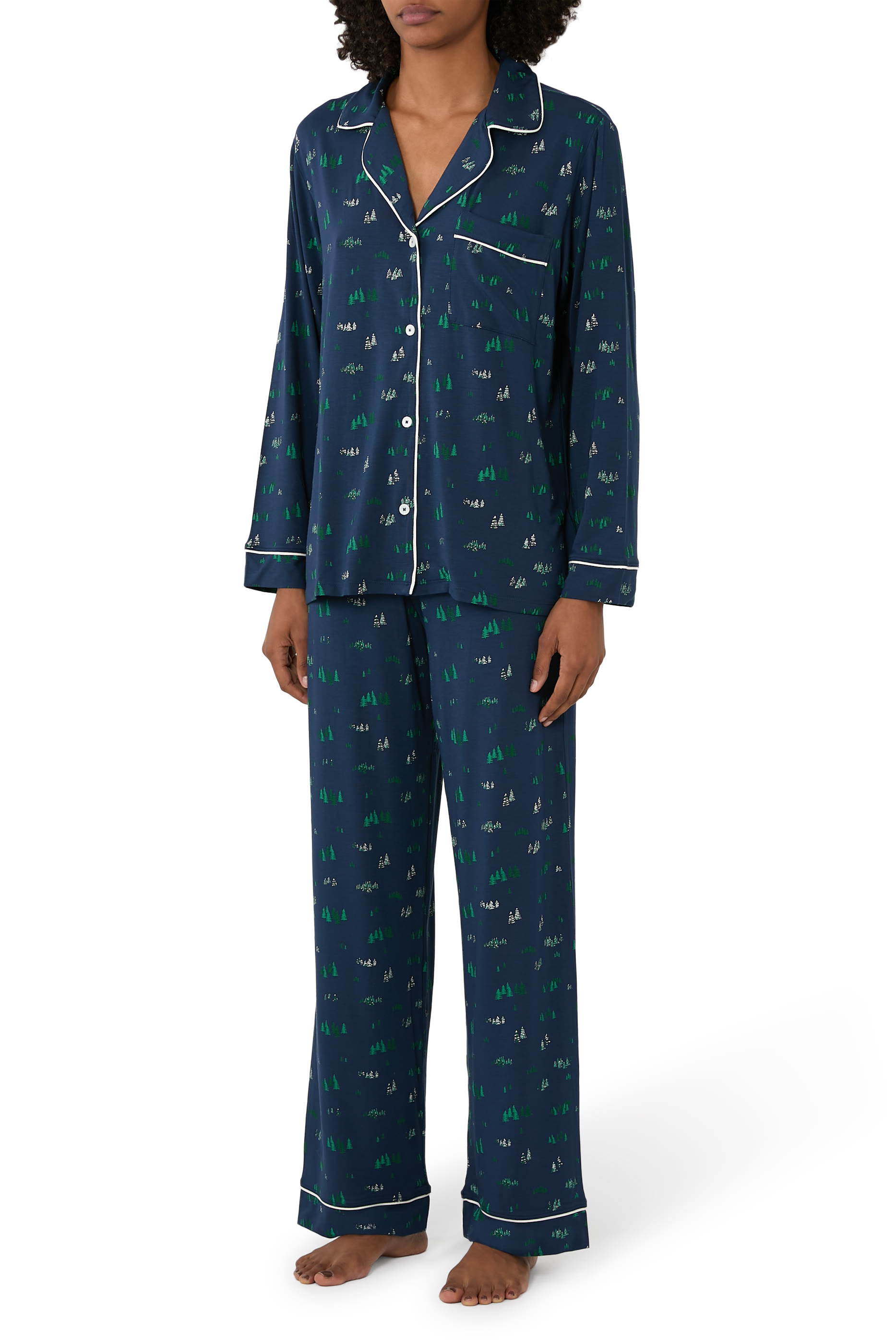 Gisele Printed TENCEL™ Modal Long Pajama Set