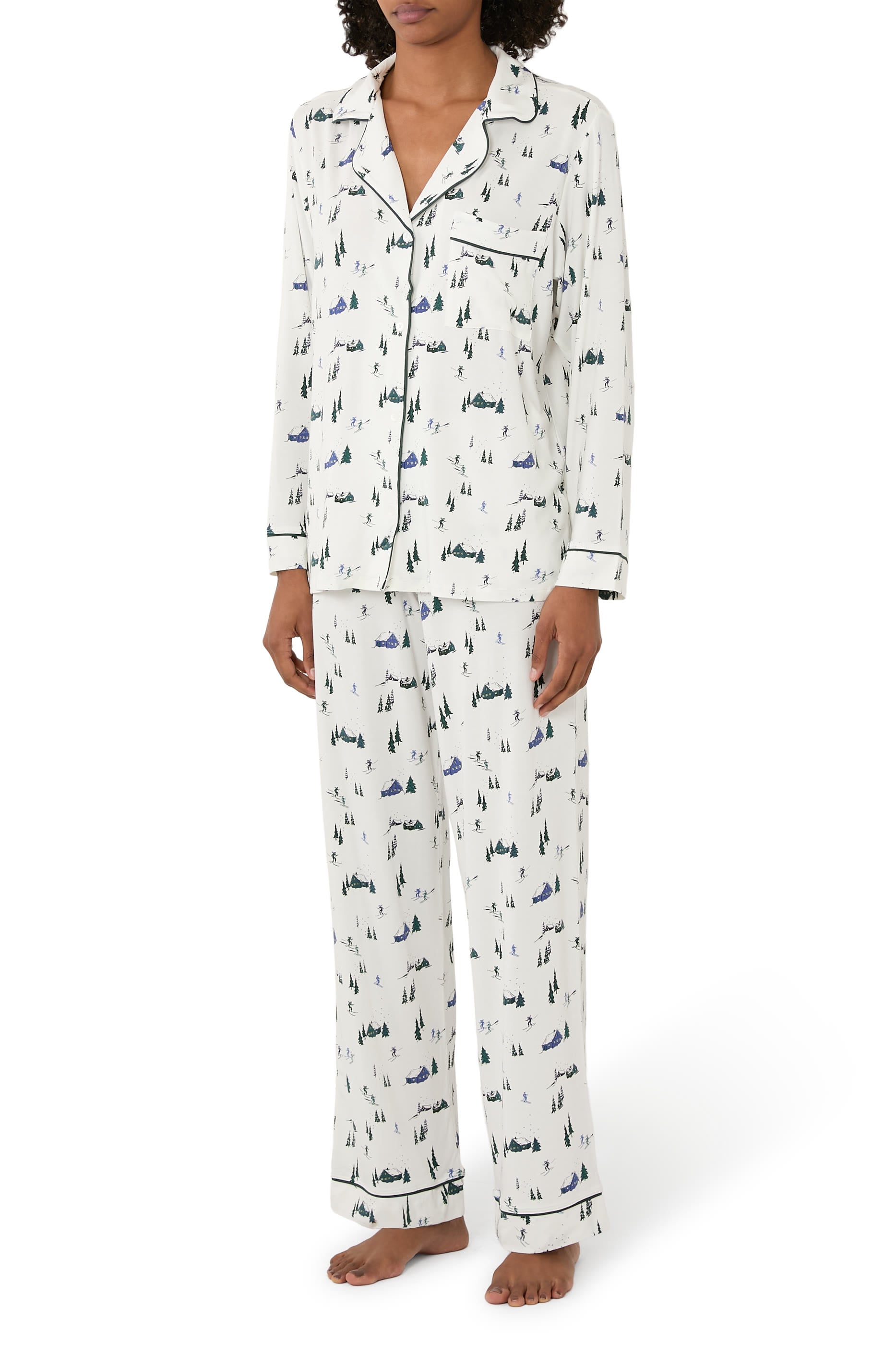 Gisele Printed TENCEL™ Modal Long Pajama Set
