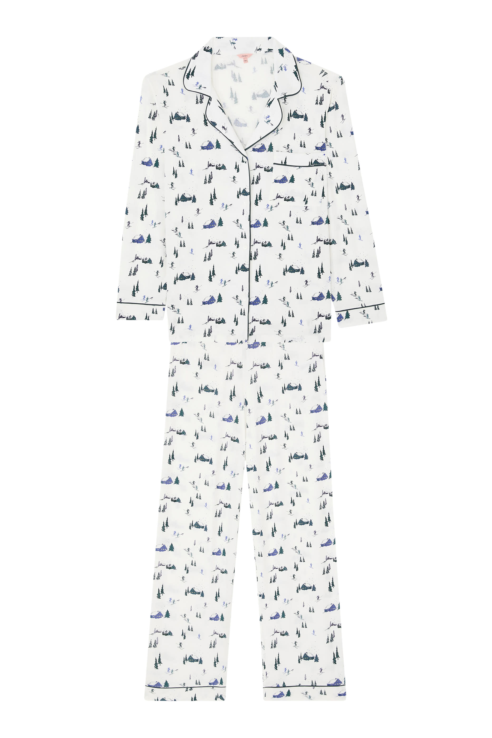Gisele Printed TENCEL™ Modal Long Pajama Set