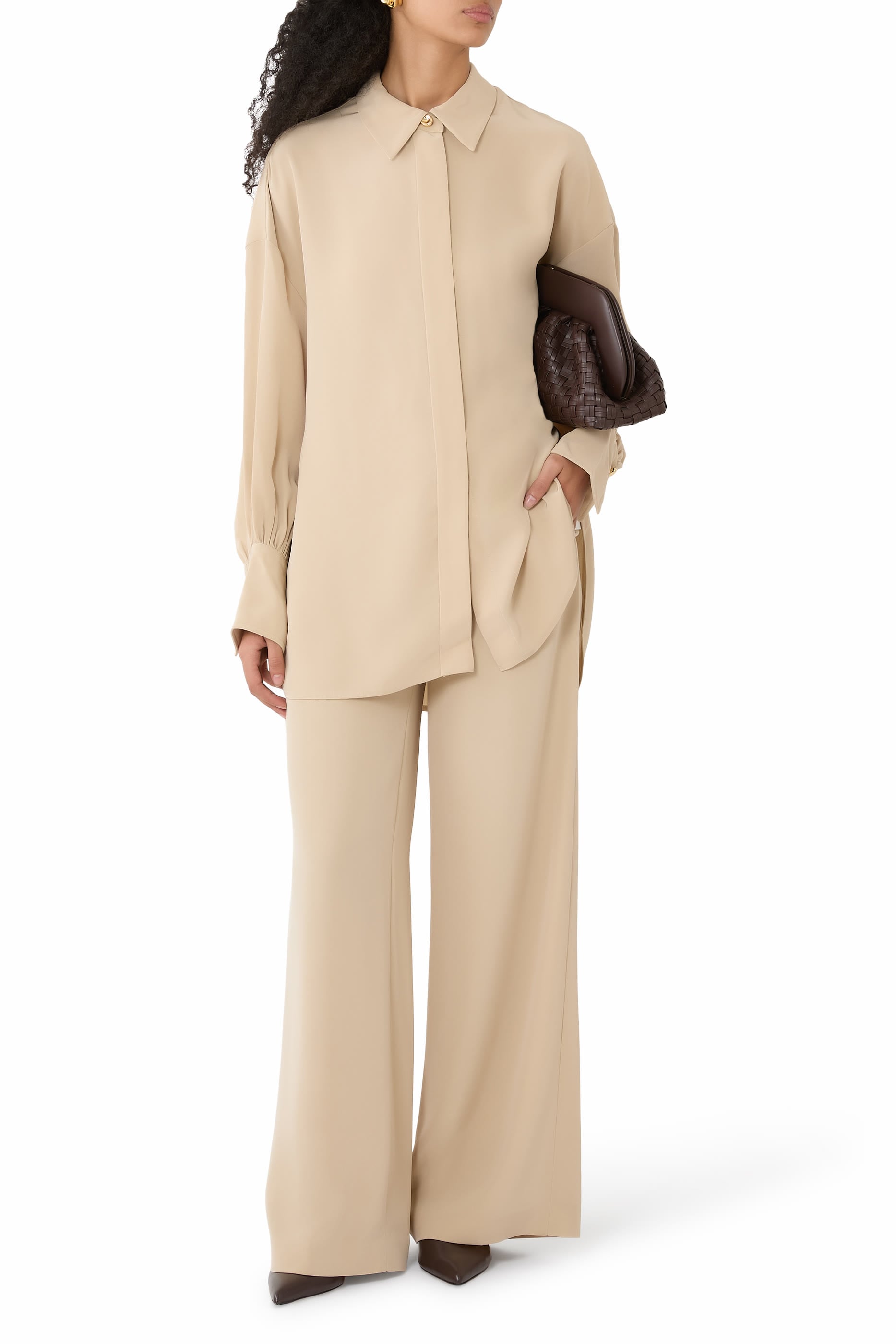 Camilia Satin Twill Blouse