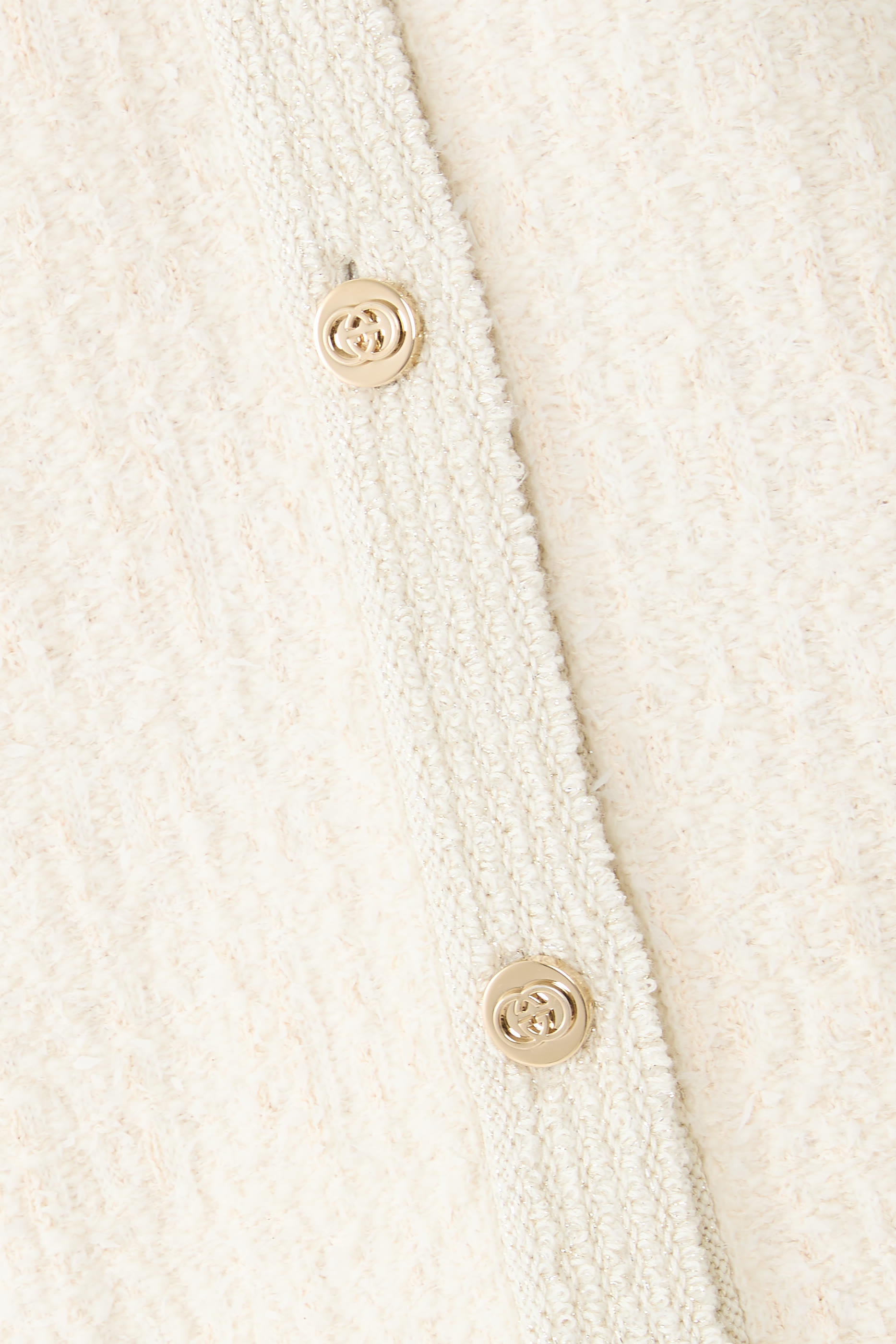  Wool Lamé Bouclé Cardigan