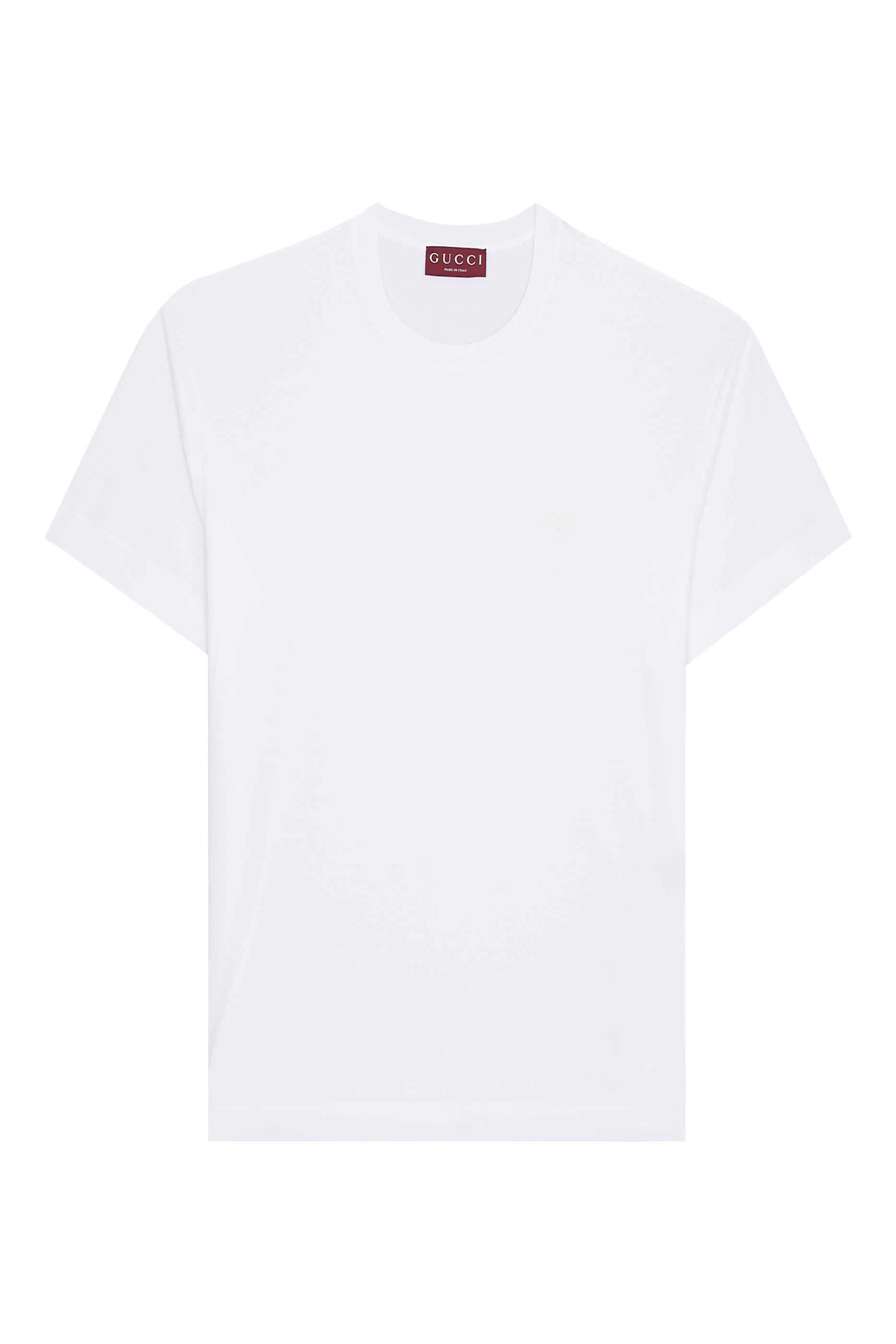 Logo Embroidery Cotton Jersey T-Shirt