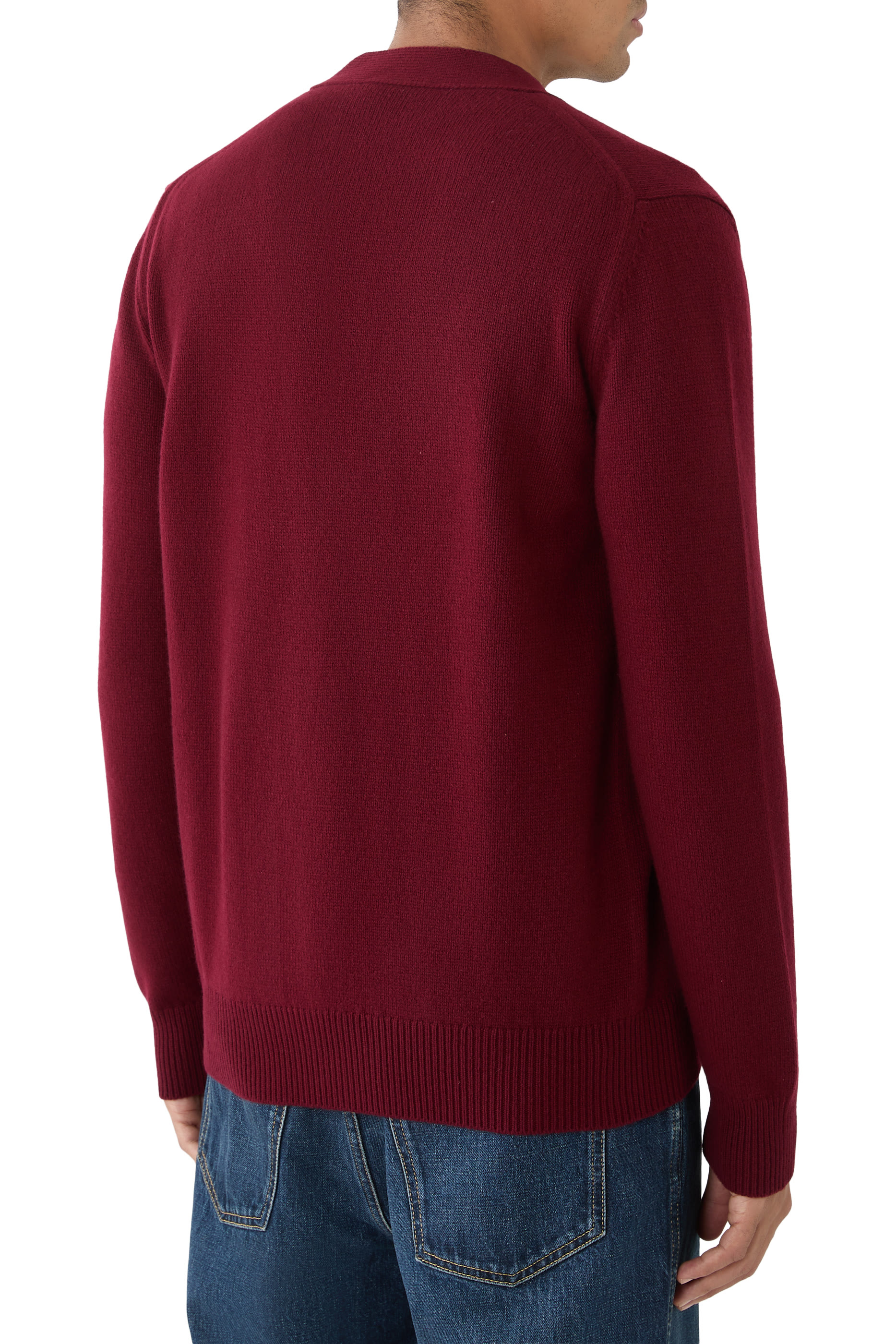 Embroidered Wool Cashmere Cardigan