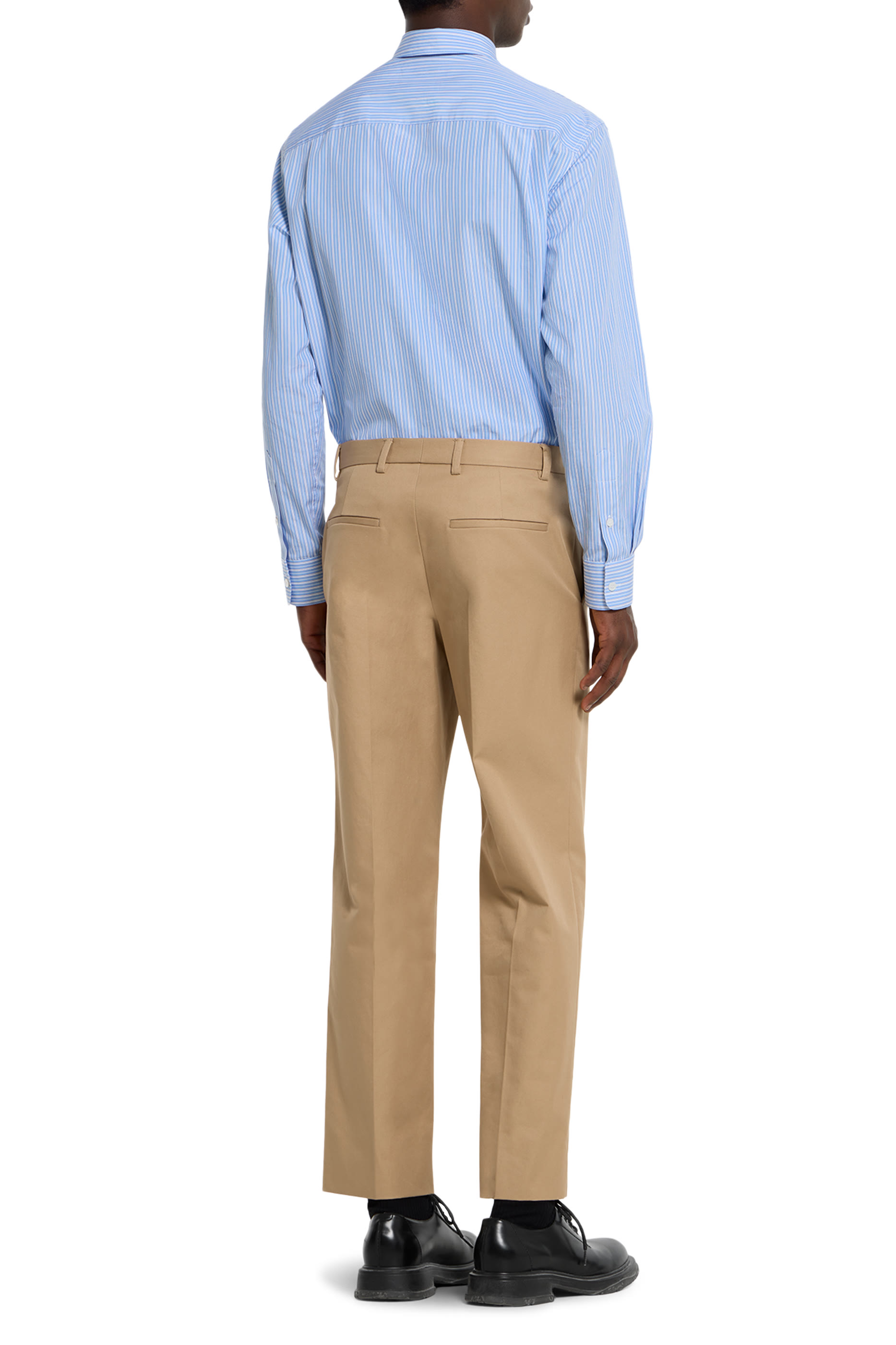 Web Detail Cotton Twill Trousers