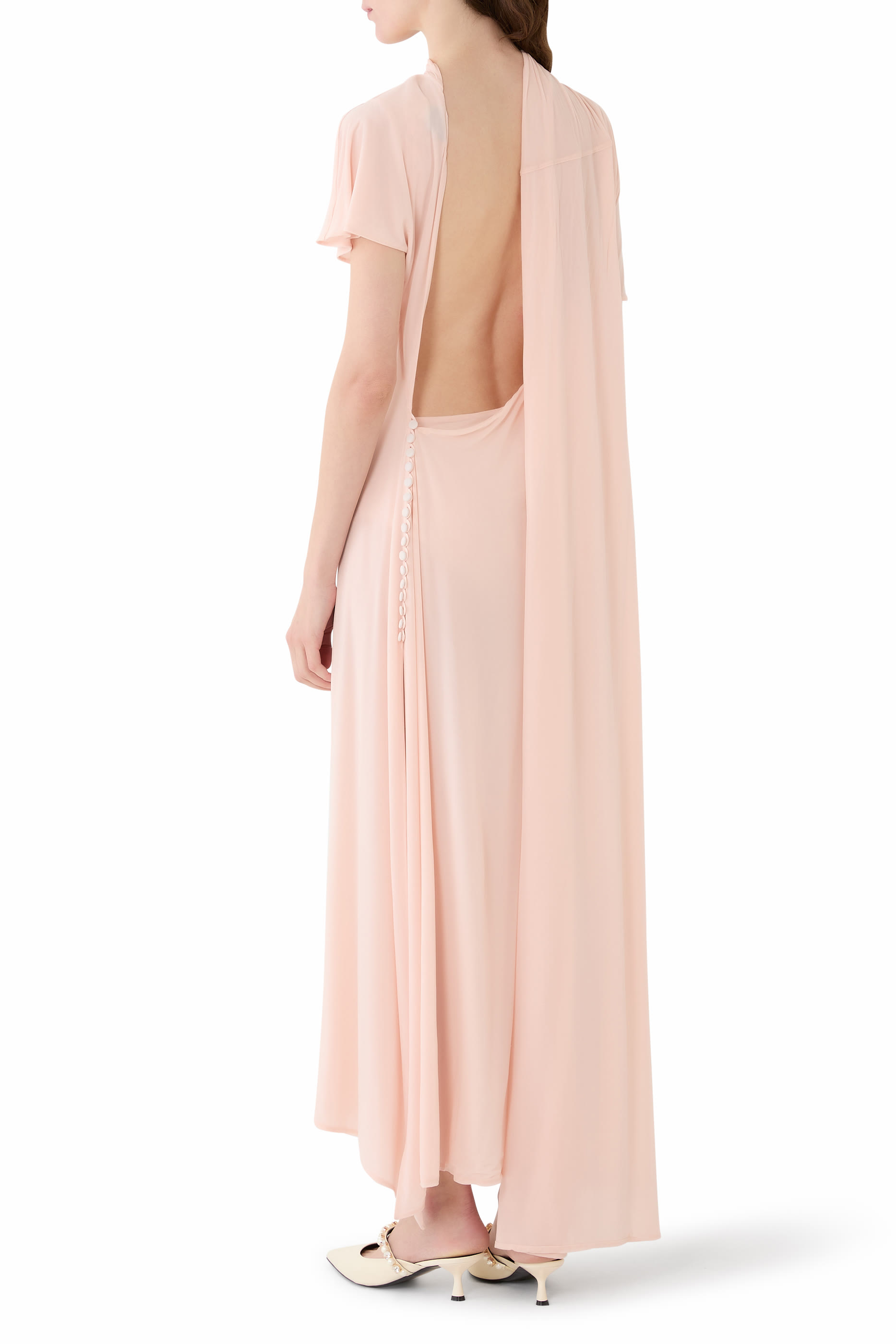  Midi Dress with Scarf Detail