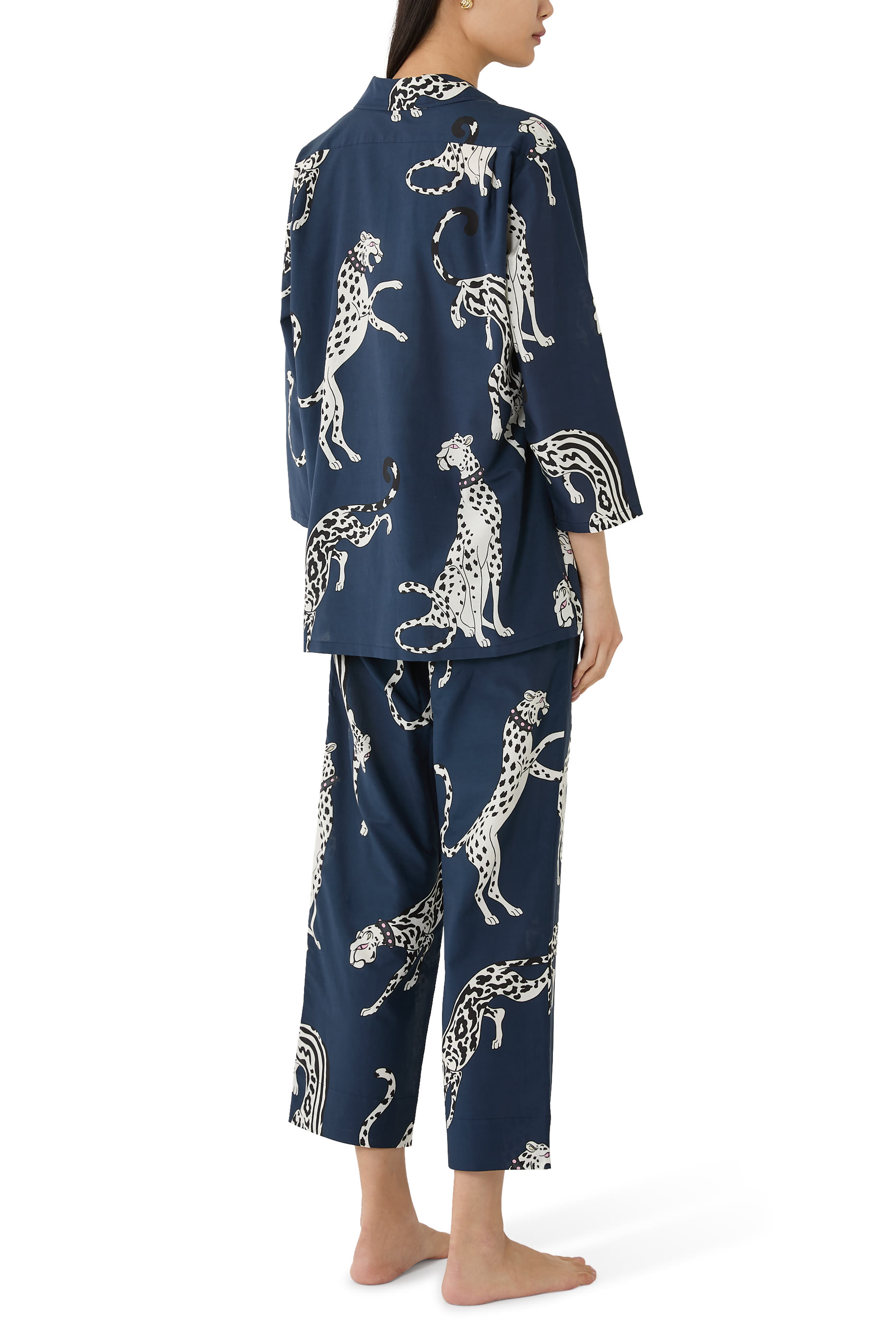 Casablanca Ziegfeld Leopard Pajama Set