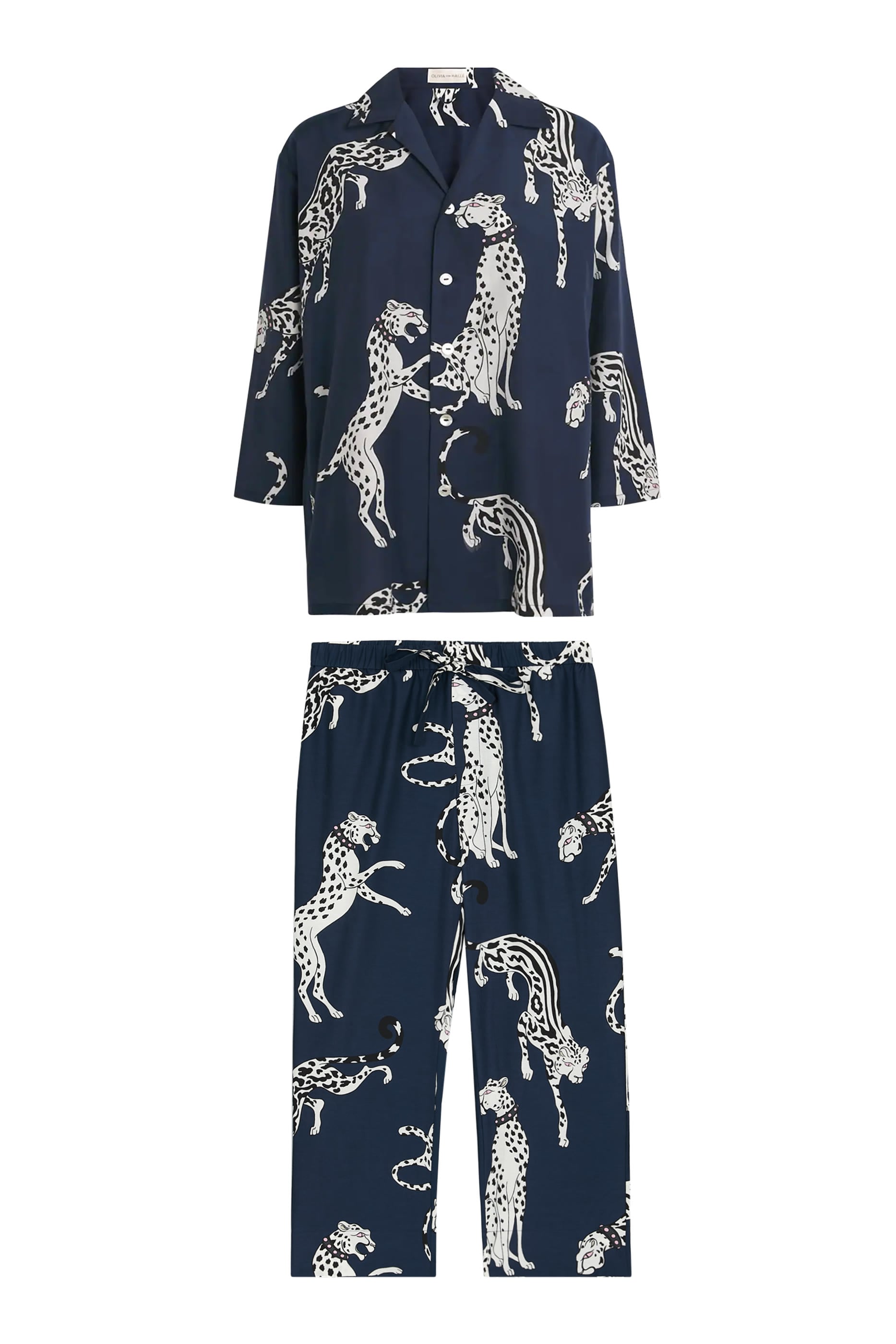 Casablanca Ziegfeld Leopard Pajama Set