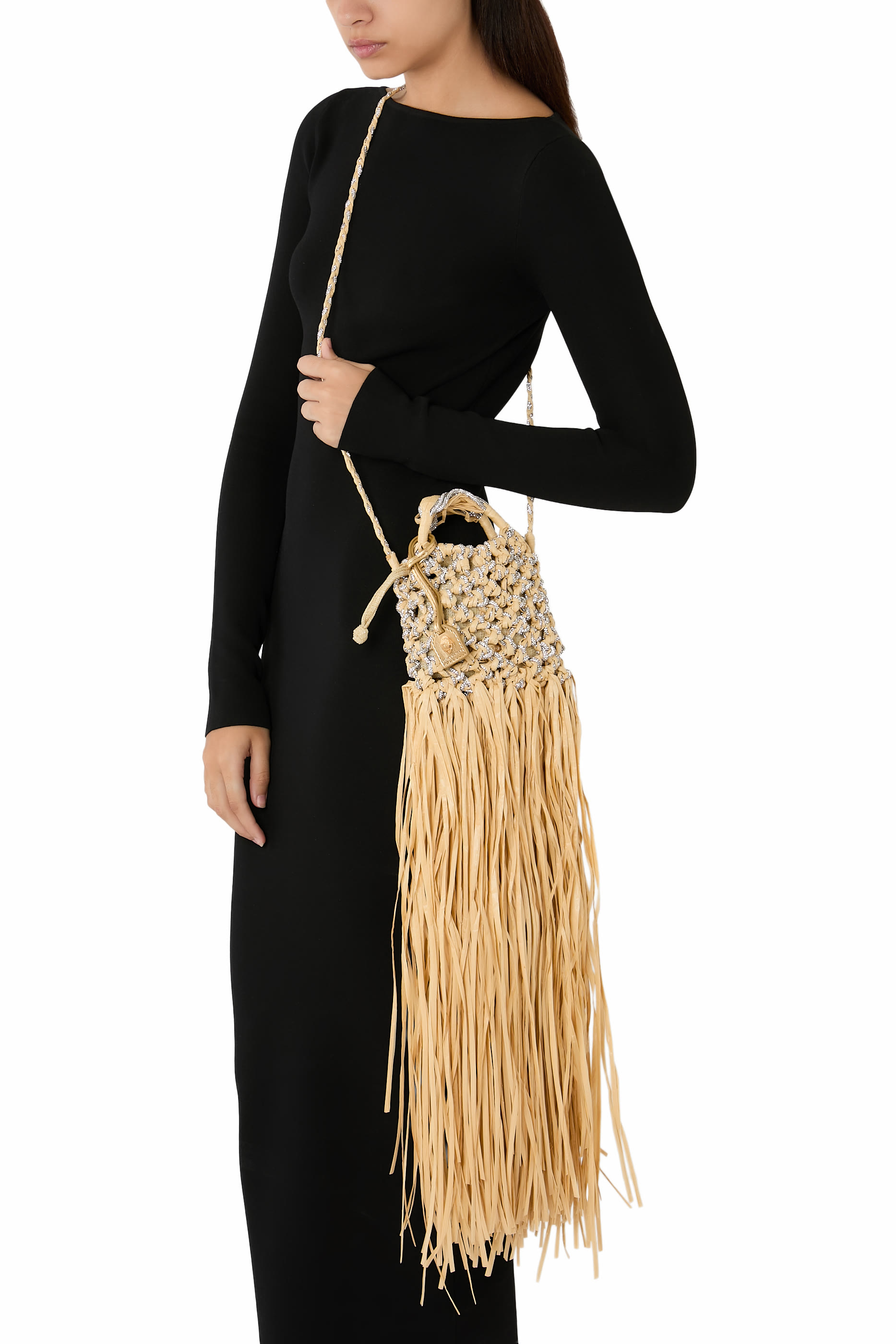  Mini Macramé Crystal Bag