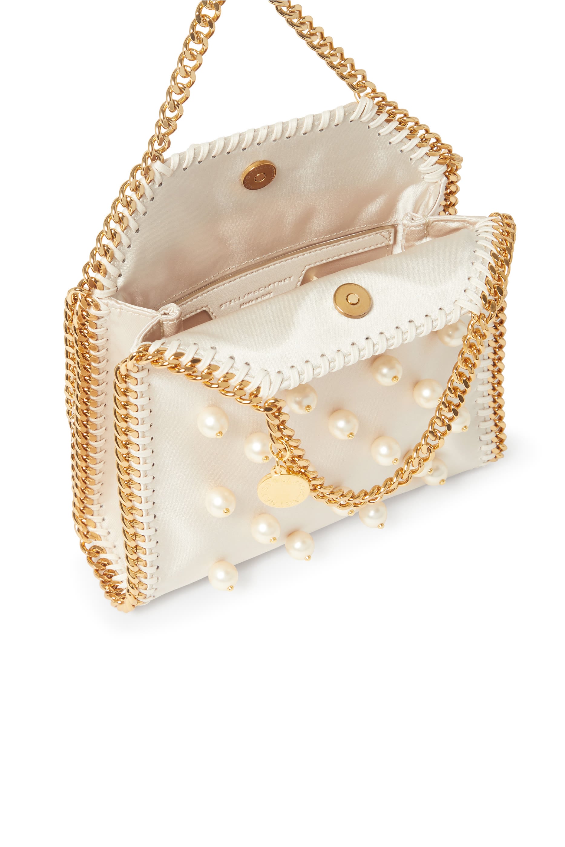 Falabella Vegan Pearl Tiny Tote Bag 
