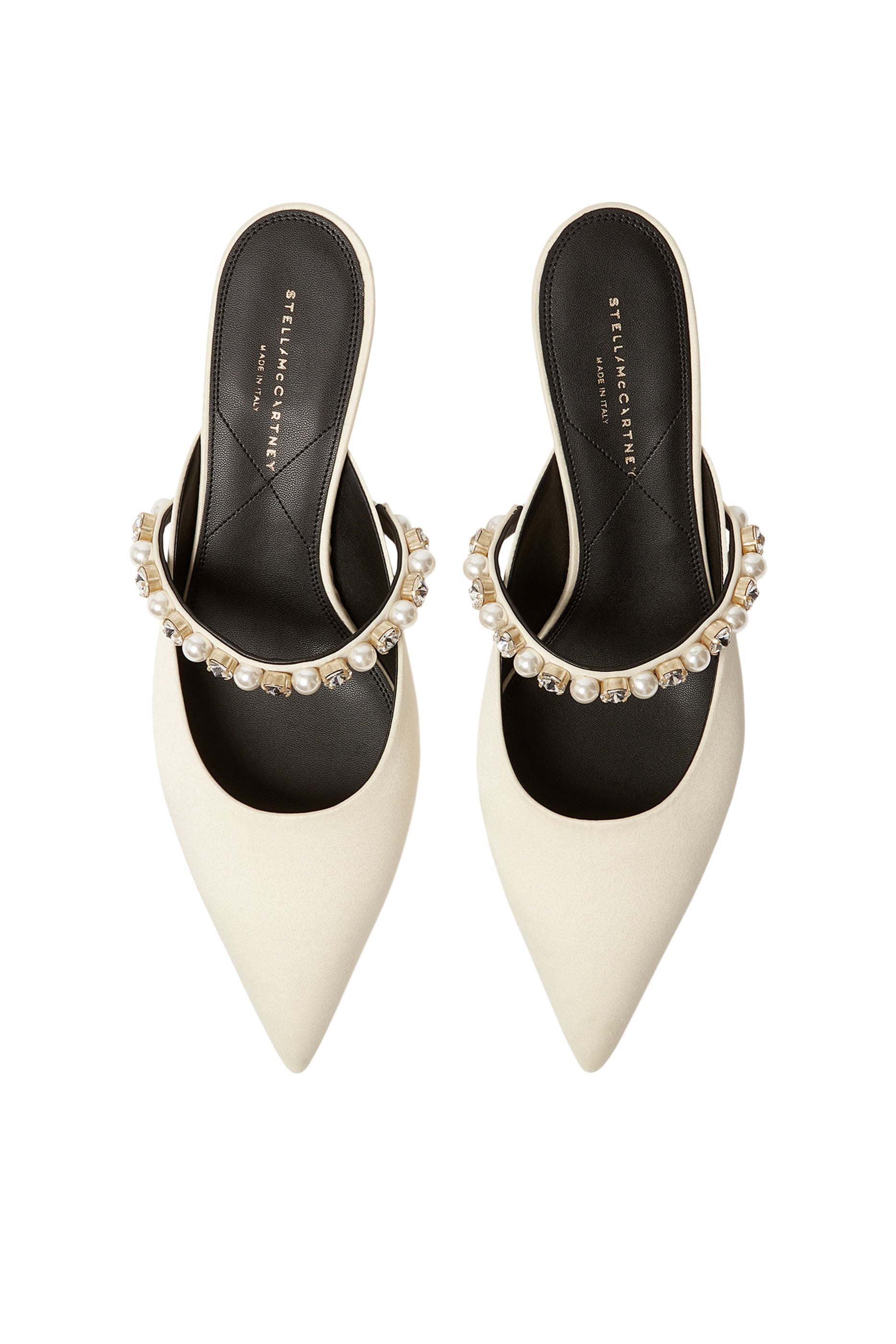Elsa Pearl-Embellished Kitten Heels