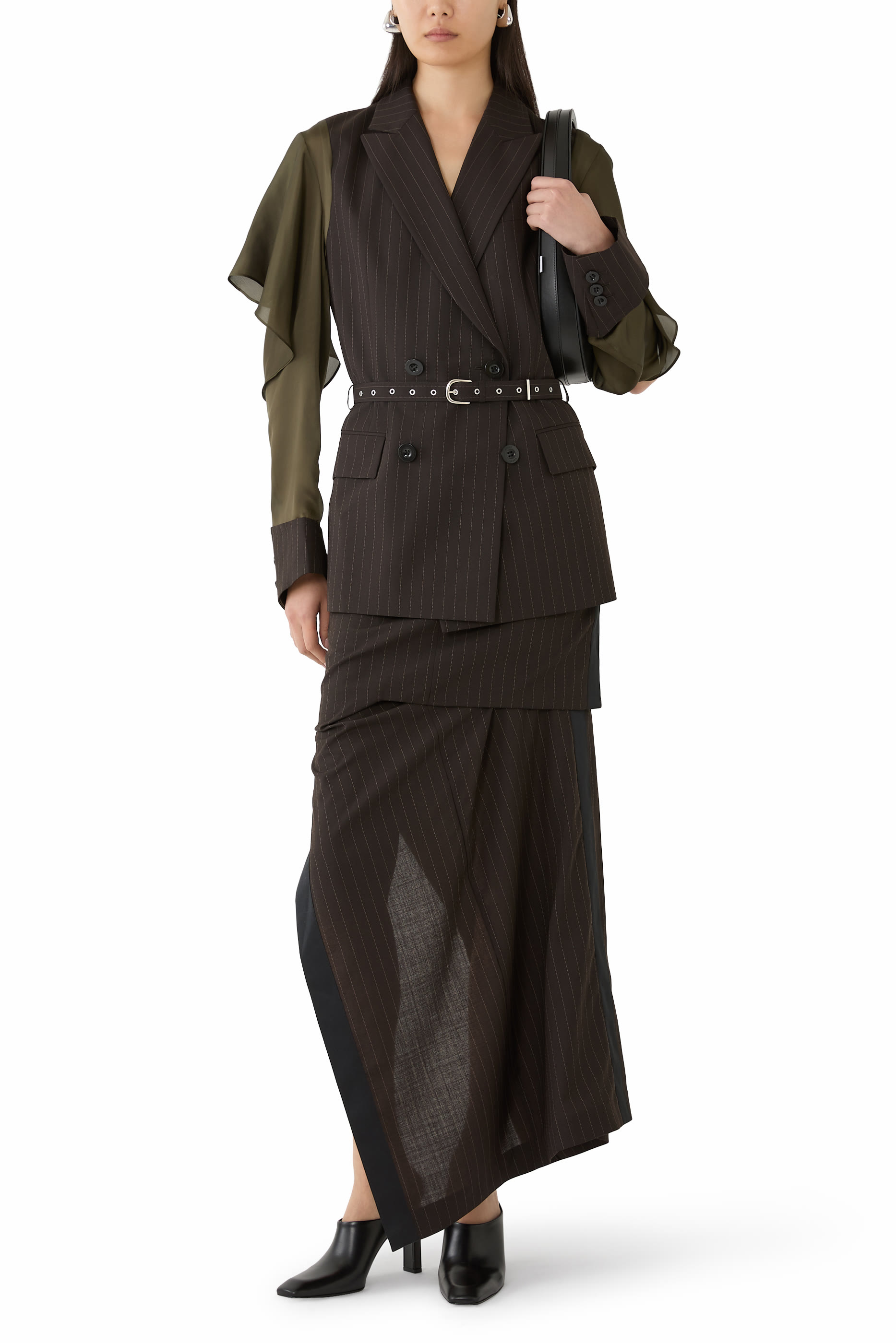 Chalk Stripe Skirt