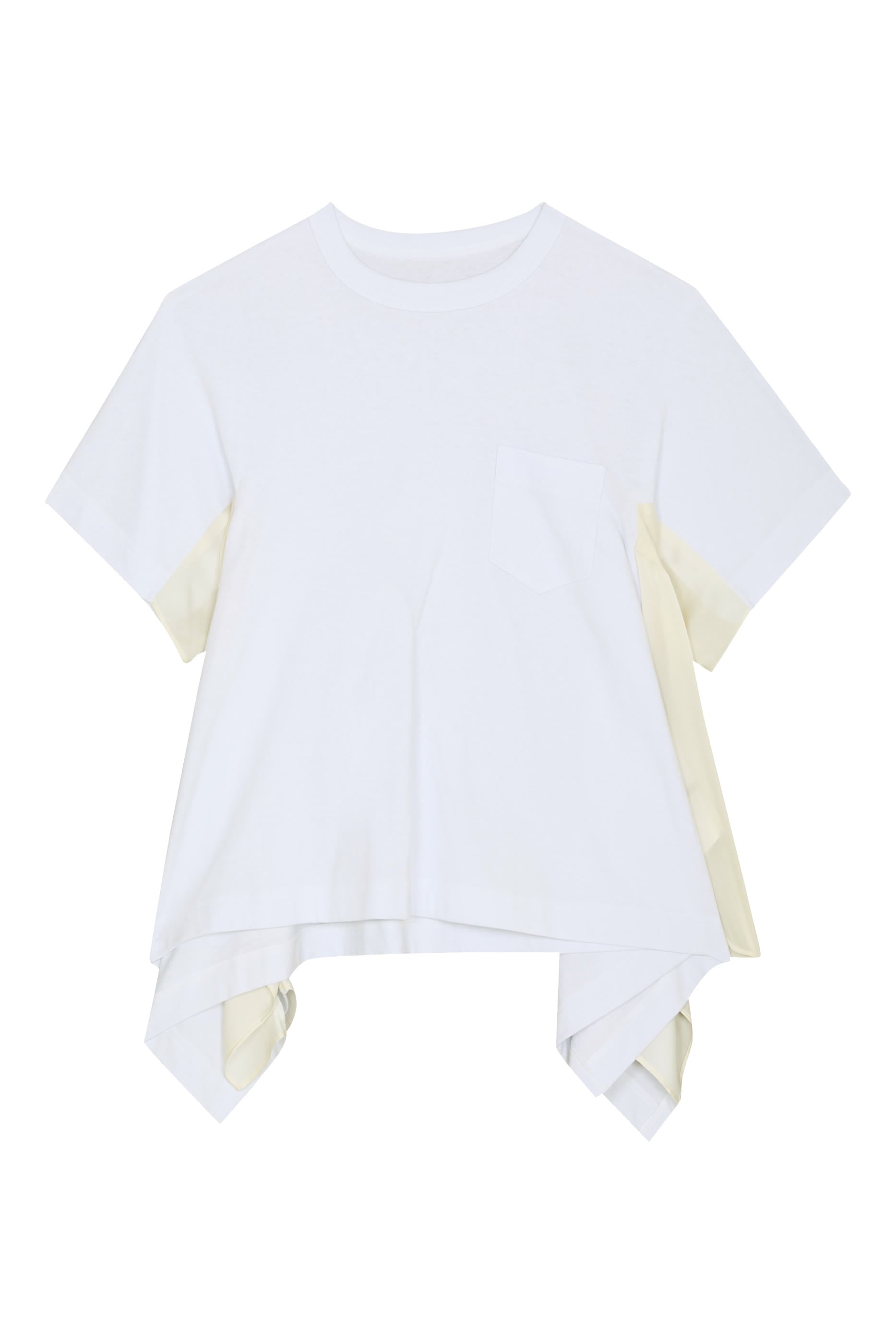 Satin x Cotton Jersey T-shirt