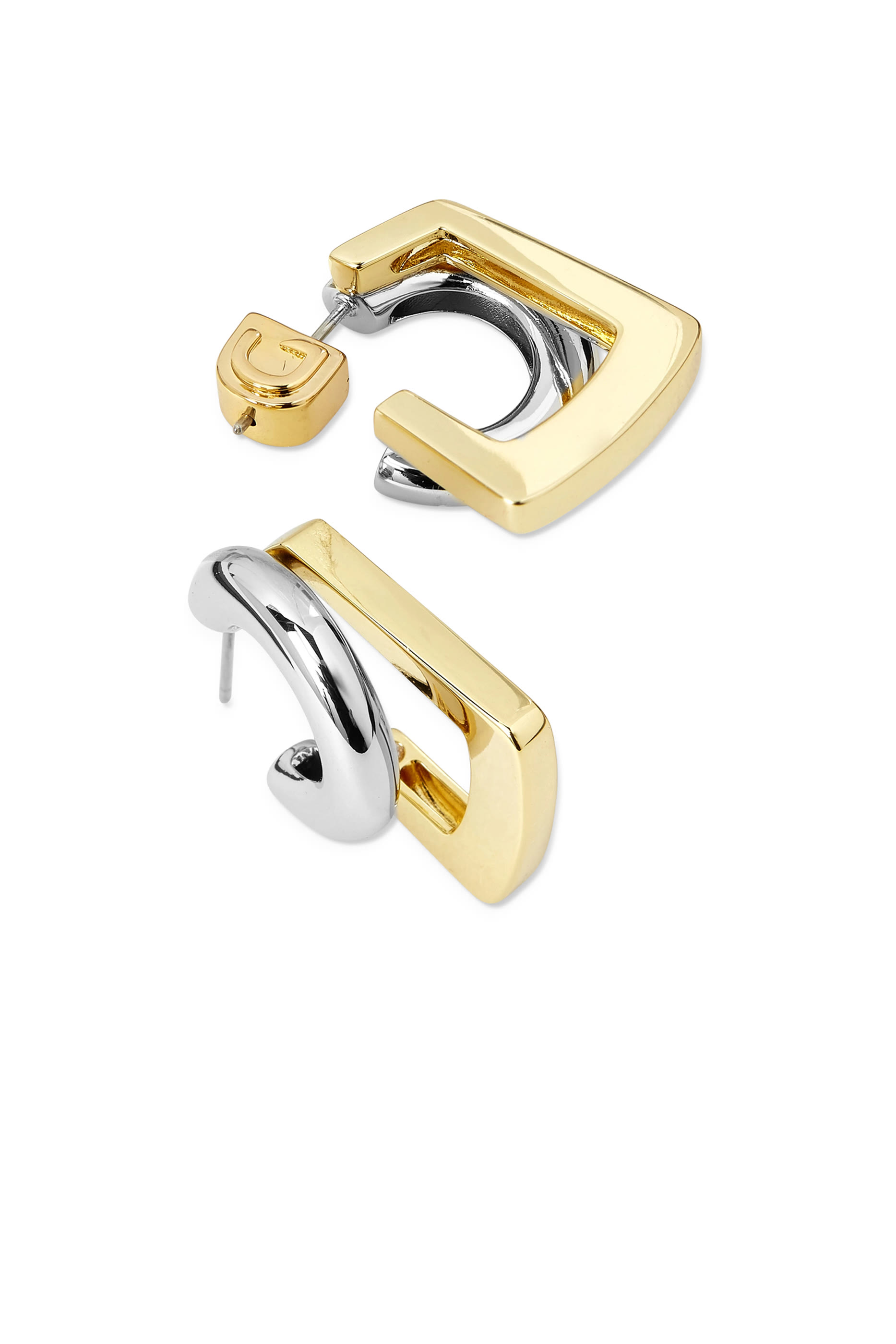Tina Mini Pavé Earrings, 12K Gold Plated Brass & Crystals