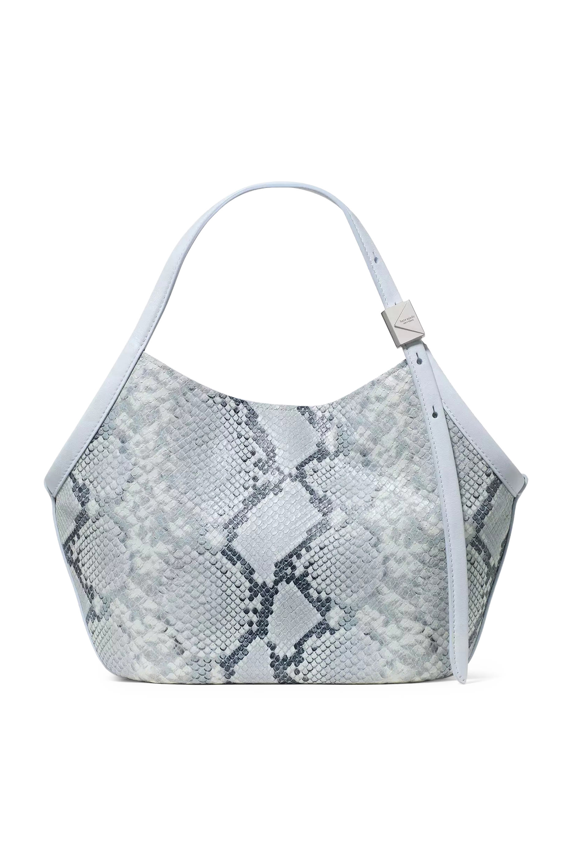 Deco Snake Embossed Small Tulip Tote Bag 