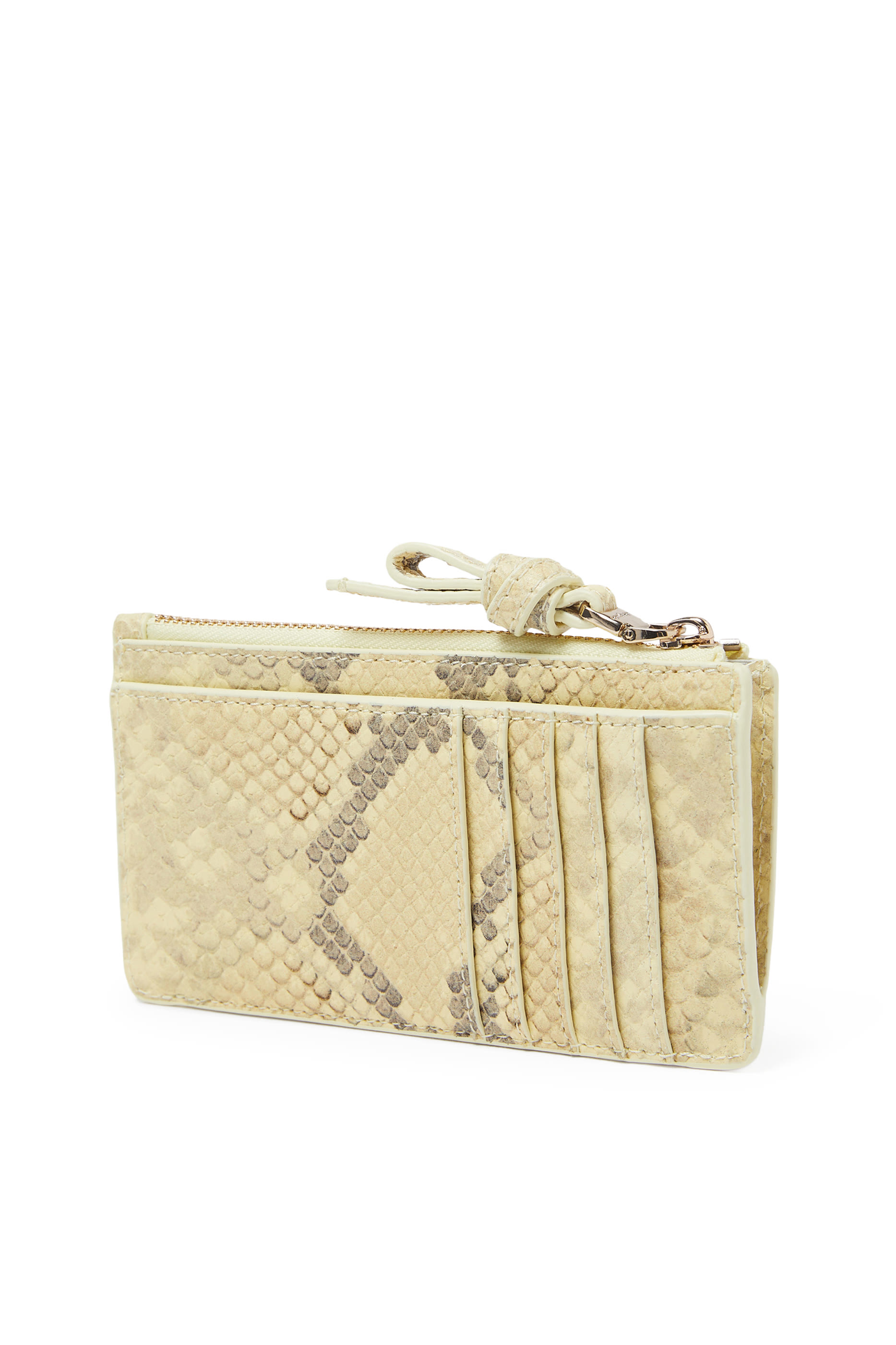 Loop Snake Embossed Zip Card Case