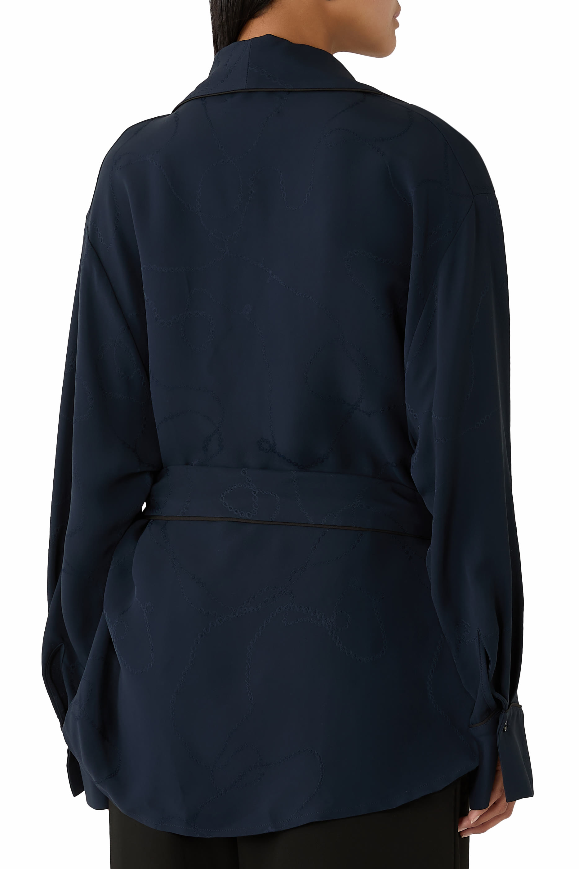 Pajama Wrap Blouse