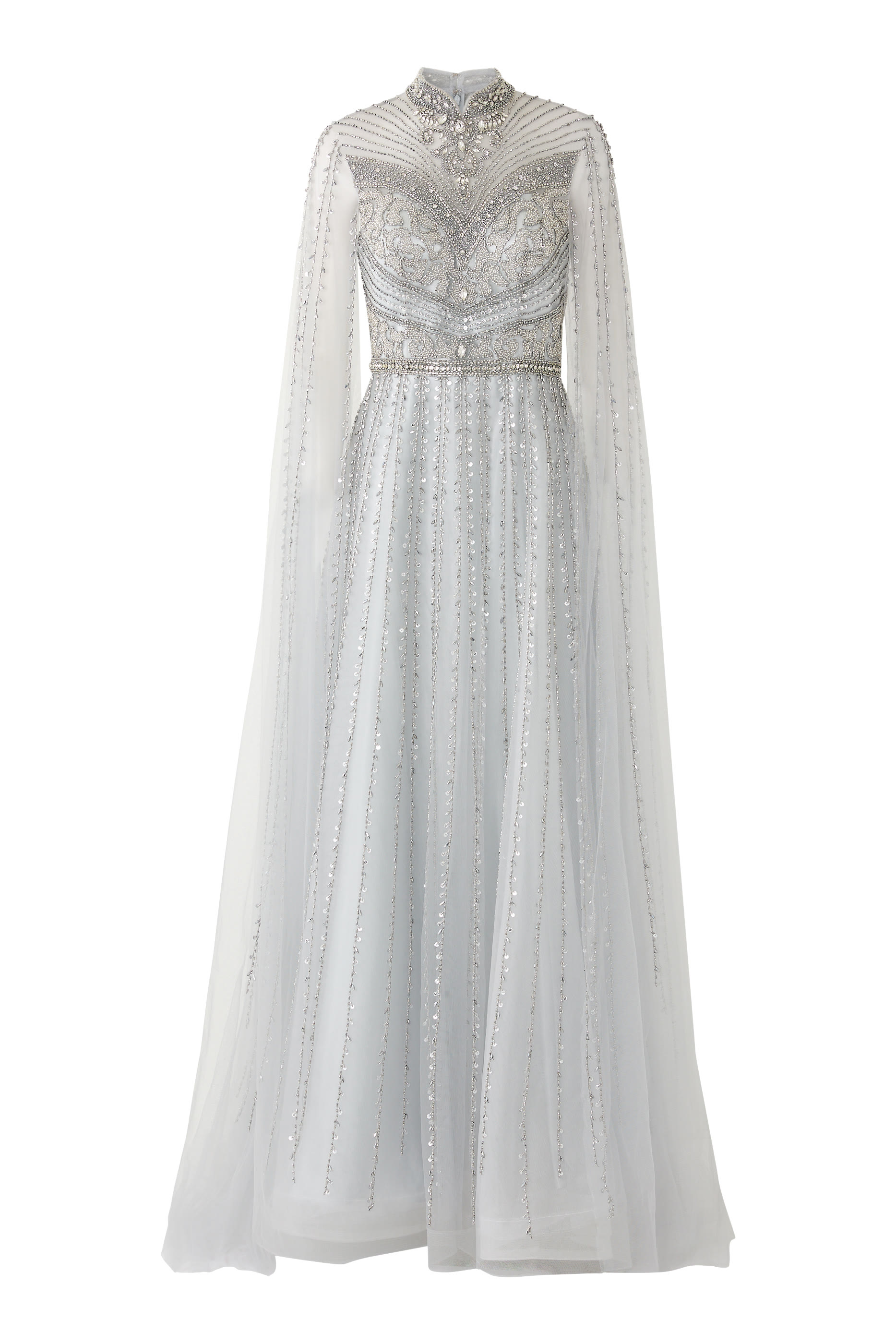 Cape Sleeve Gown