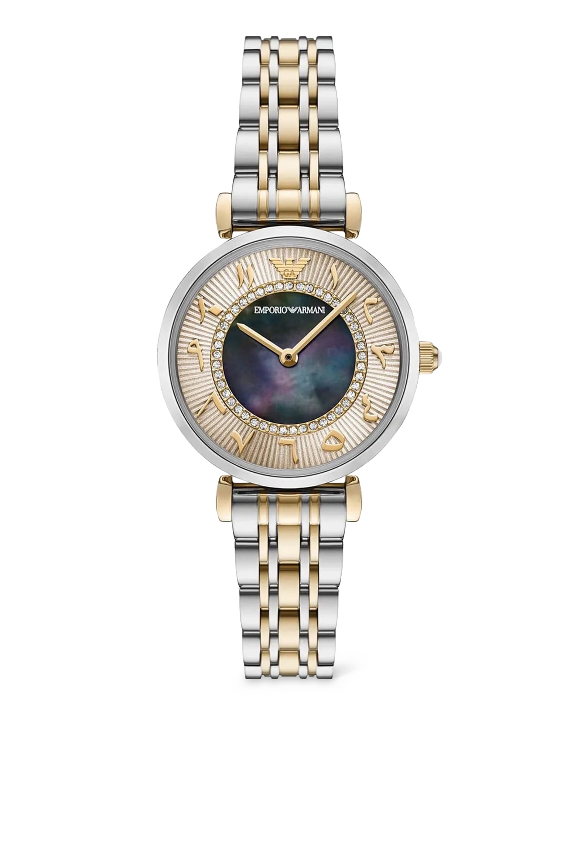 Two-Hand Two-Tone Stainless Steel Watch