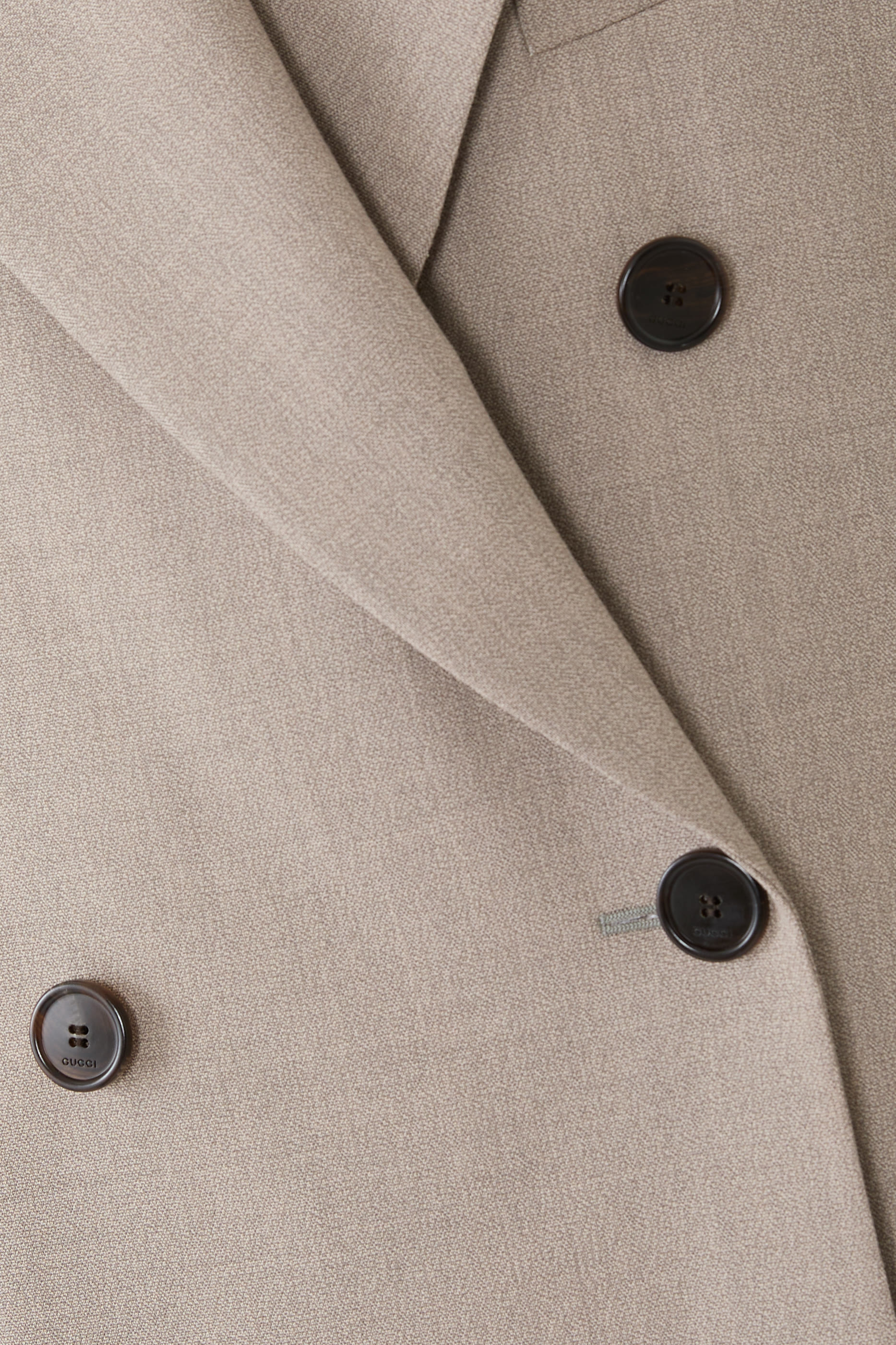  Double-Breasted Wool Mouliné Jacket 
