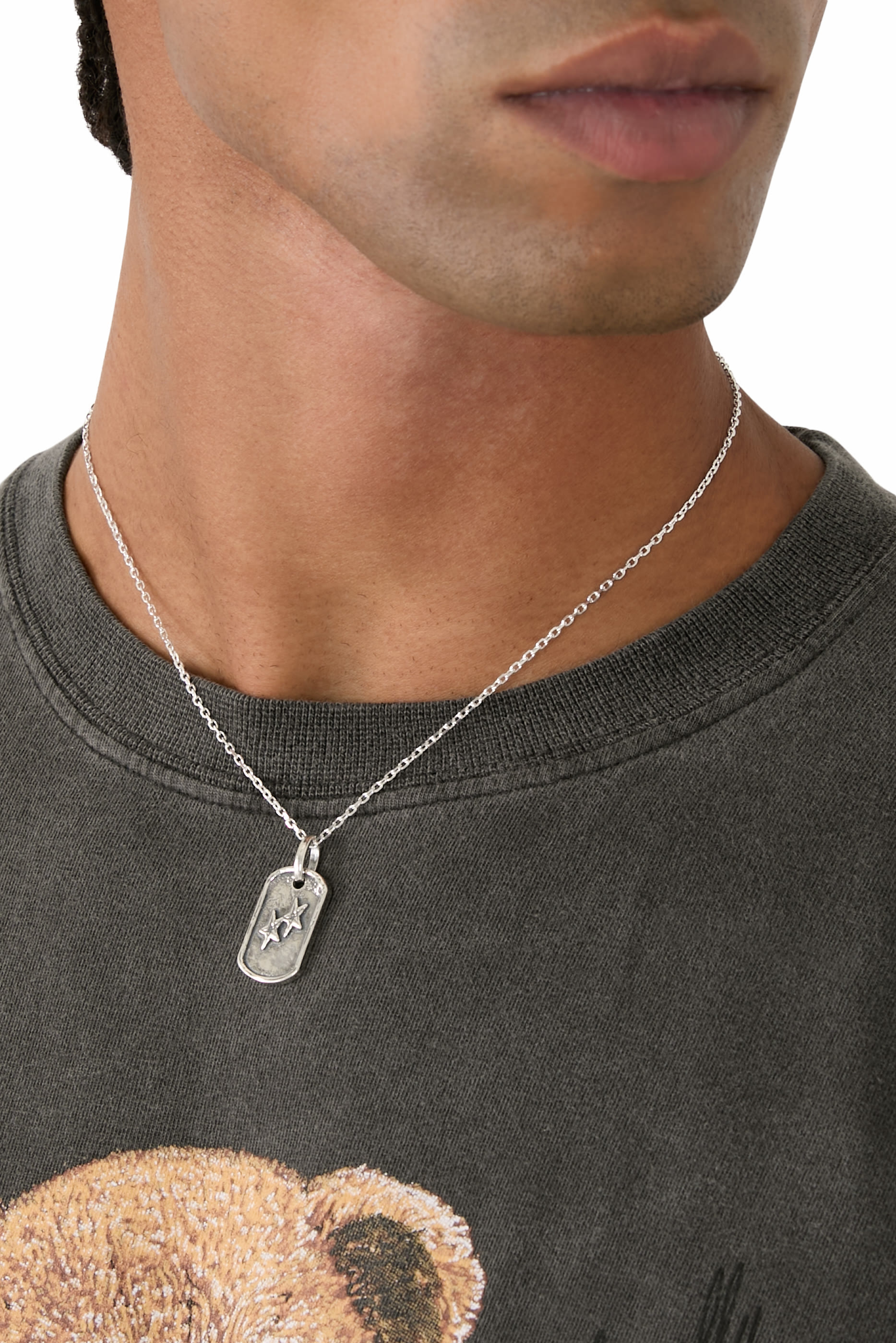 Dog Tag Necklace, 925 Sterling Silver