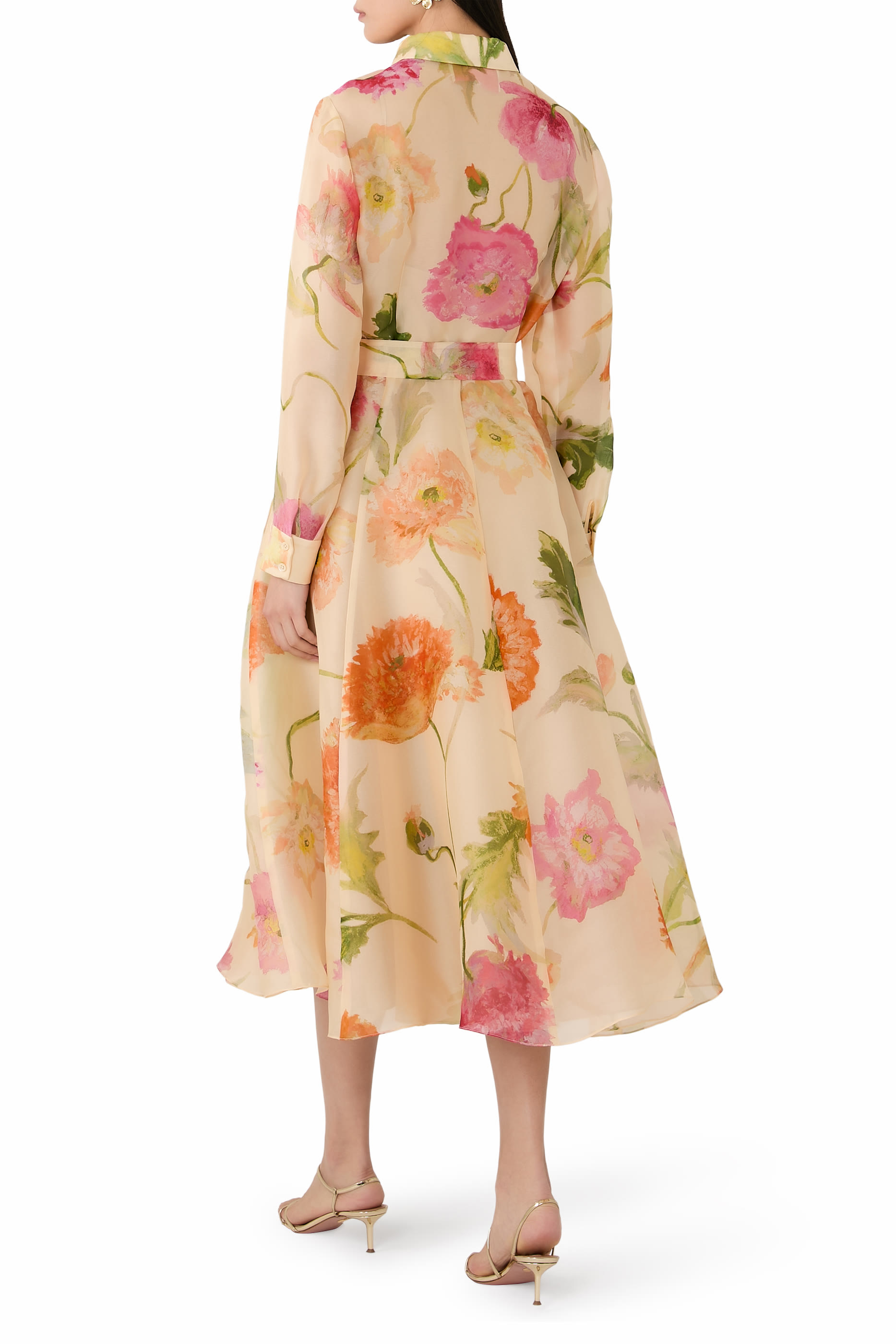 Organza Trench Gown