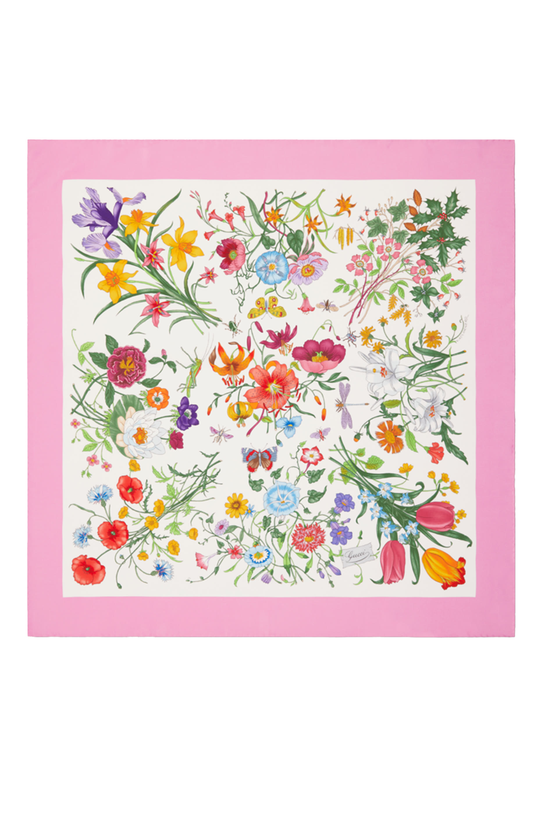 Printed Silk Twill Carré 