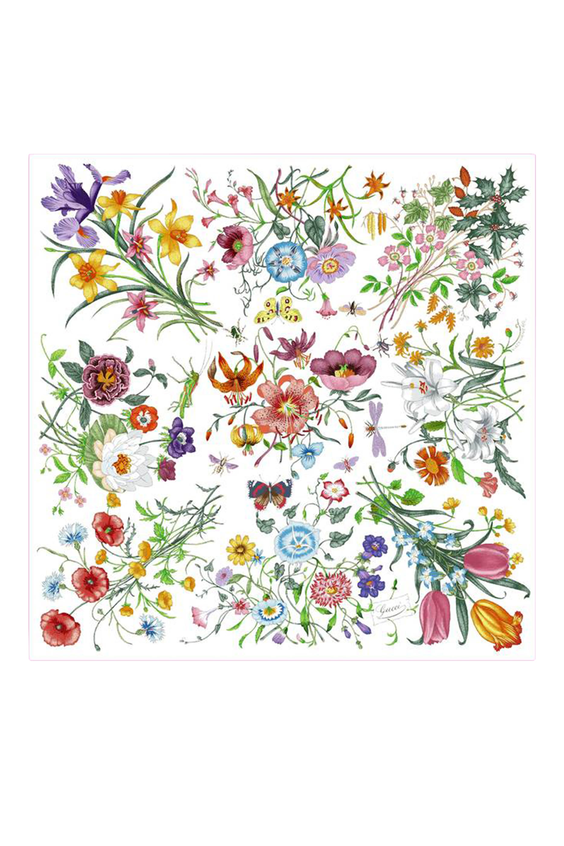 Printed Silk Twill Carré 