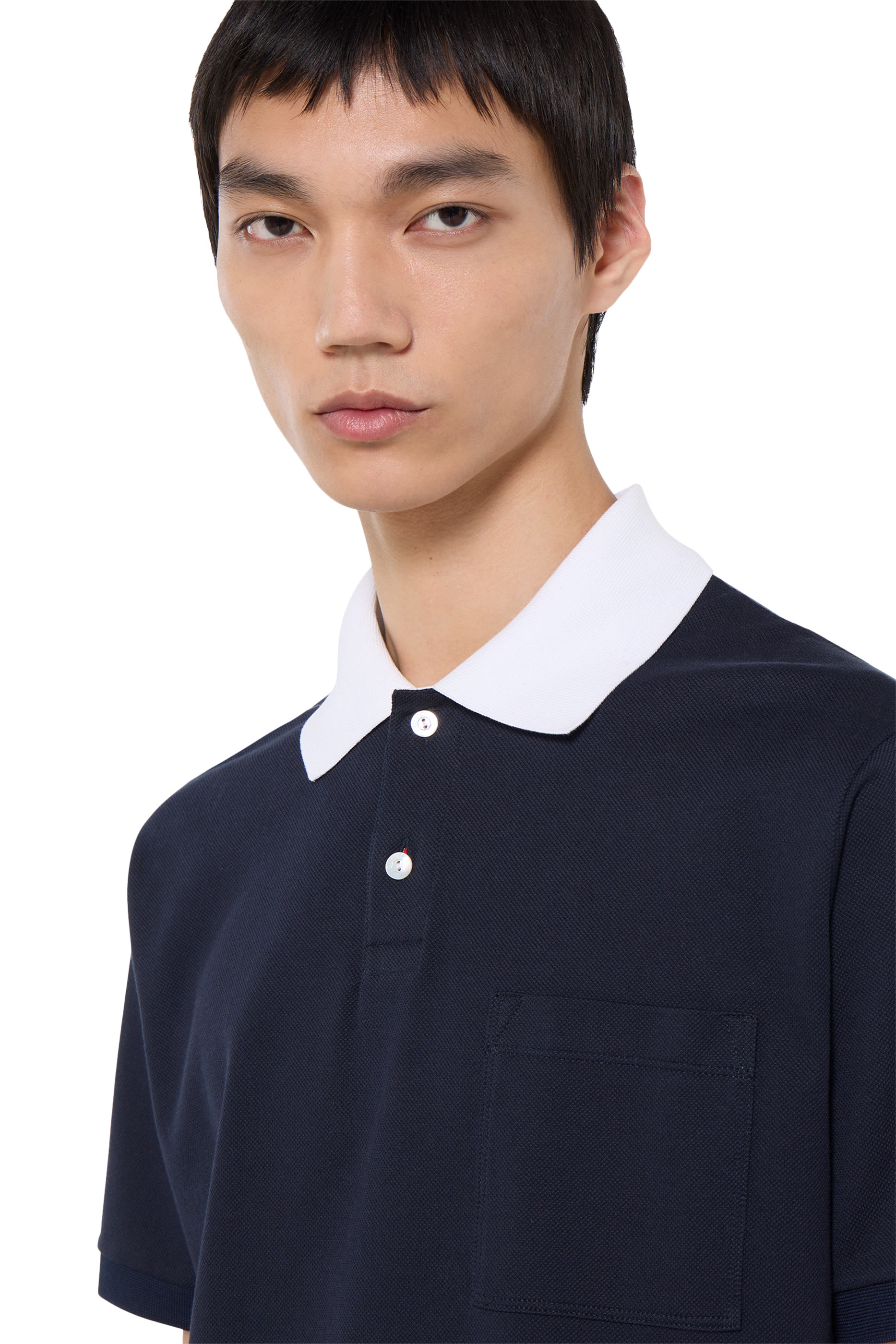 Stretch Cotton Piqué Polo Shirt 
