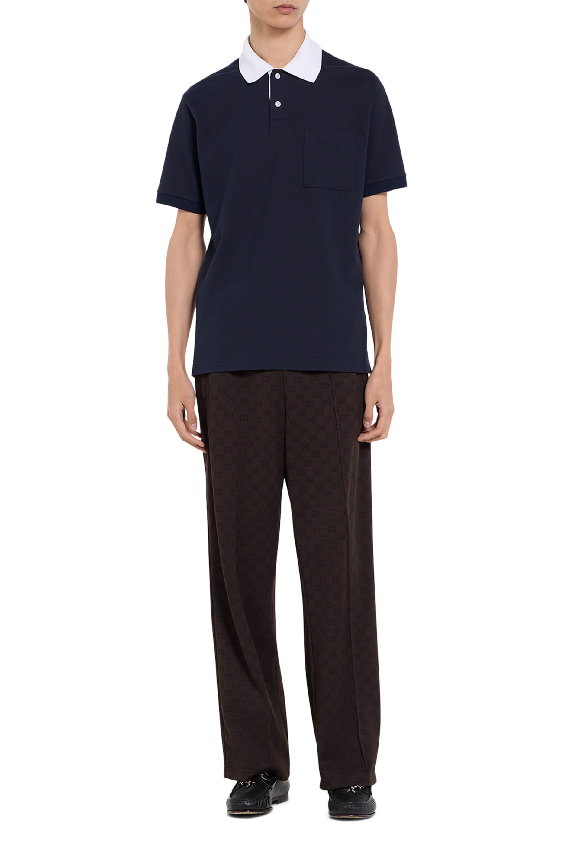 Stretch Cotton Piqué Polo Shirt 
