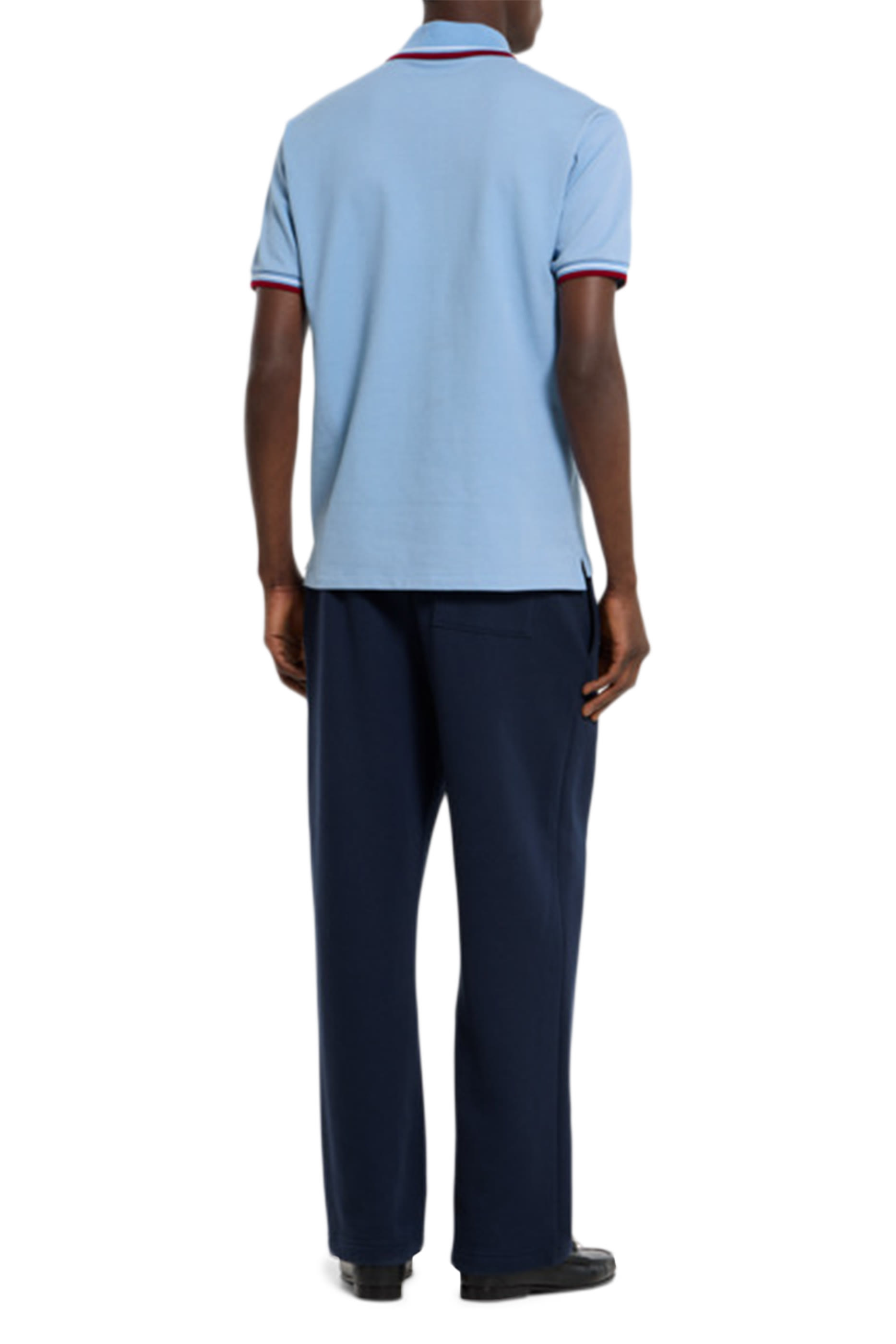  Cotton Piqué Polo Shirt with Embroidery