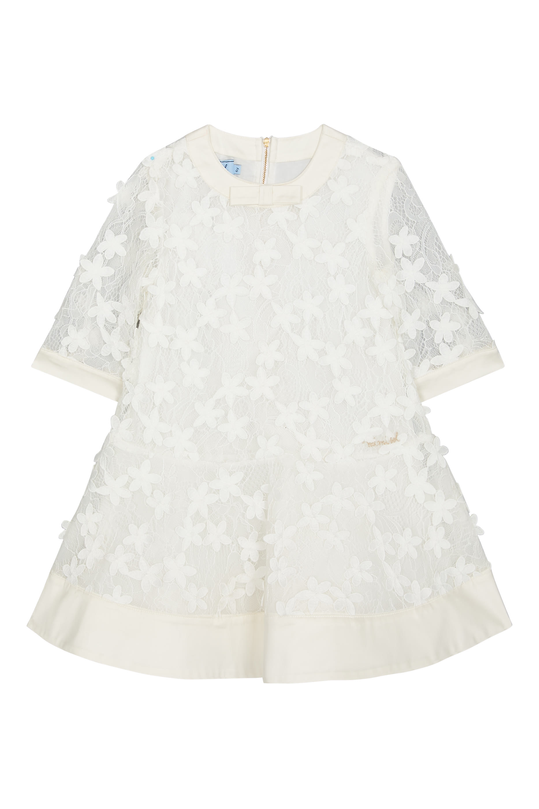 Kids Flower Embellished Dress 