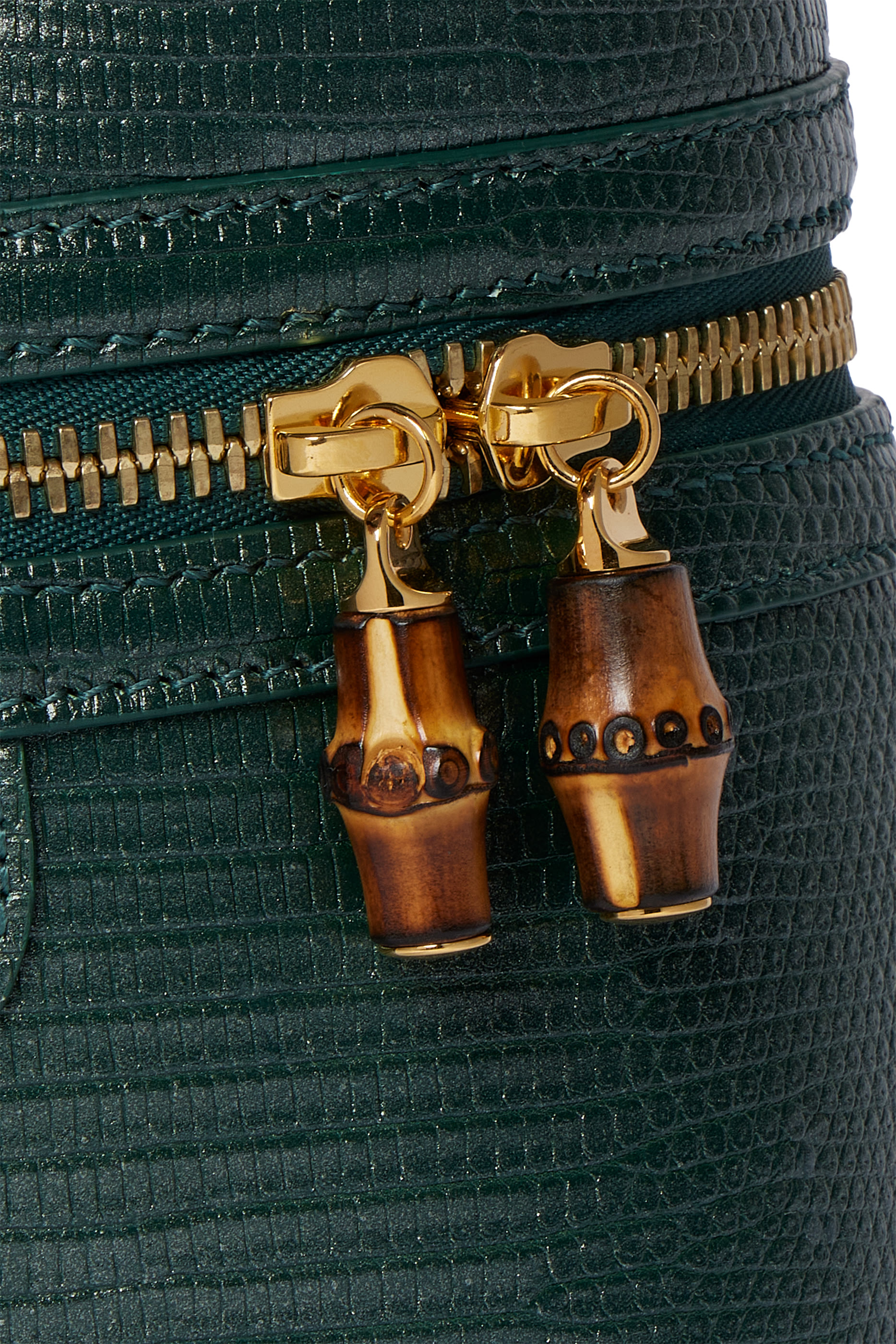 Mini Vanity Bag With Bamboo Handle