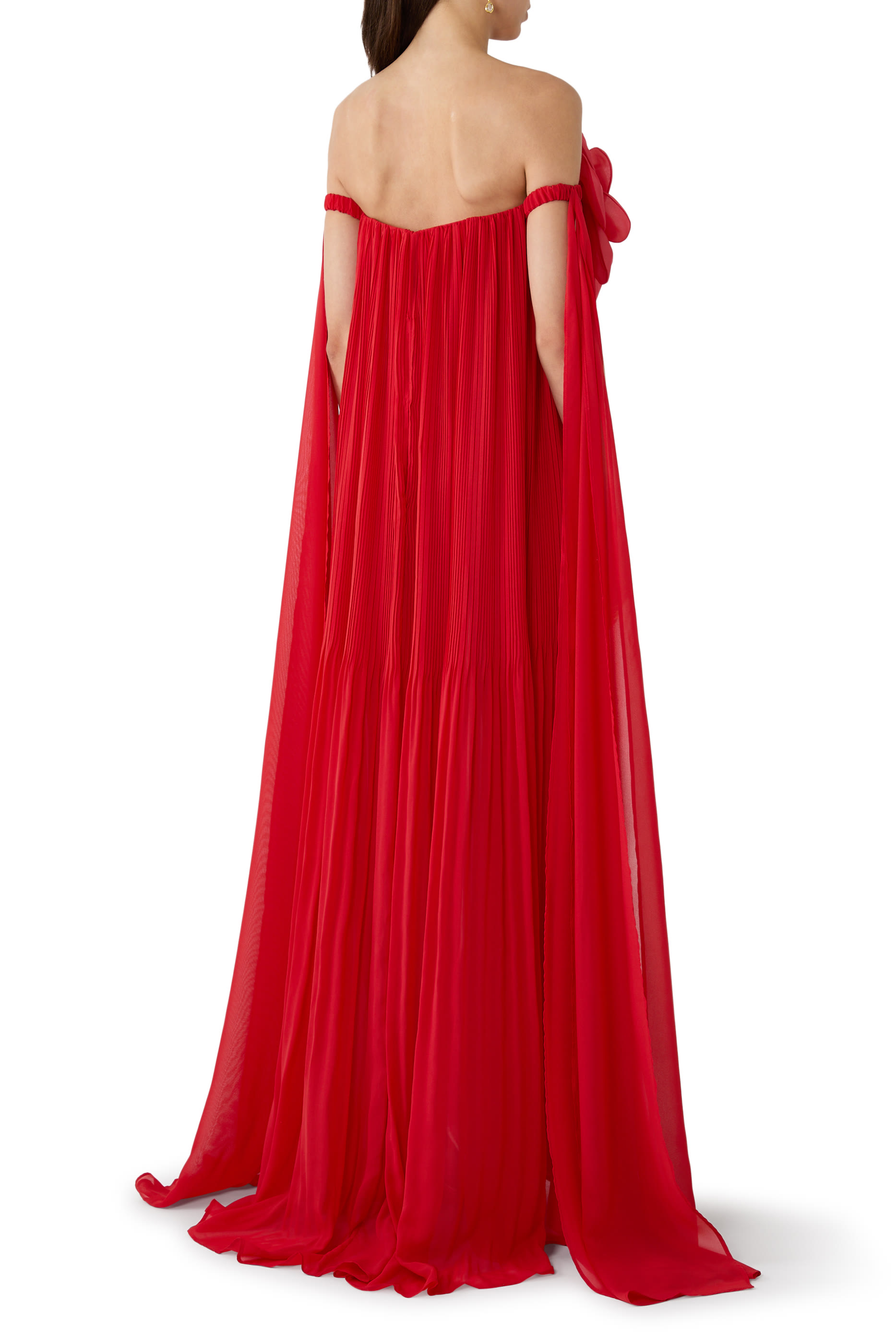 Jaclyn Draped Floor Length Dress