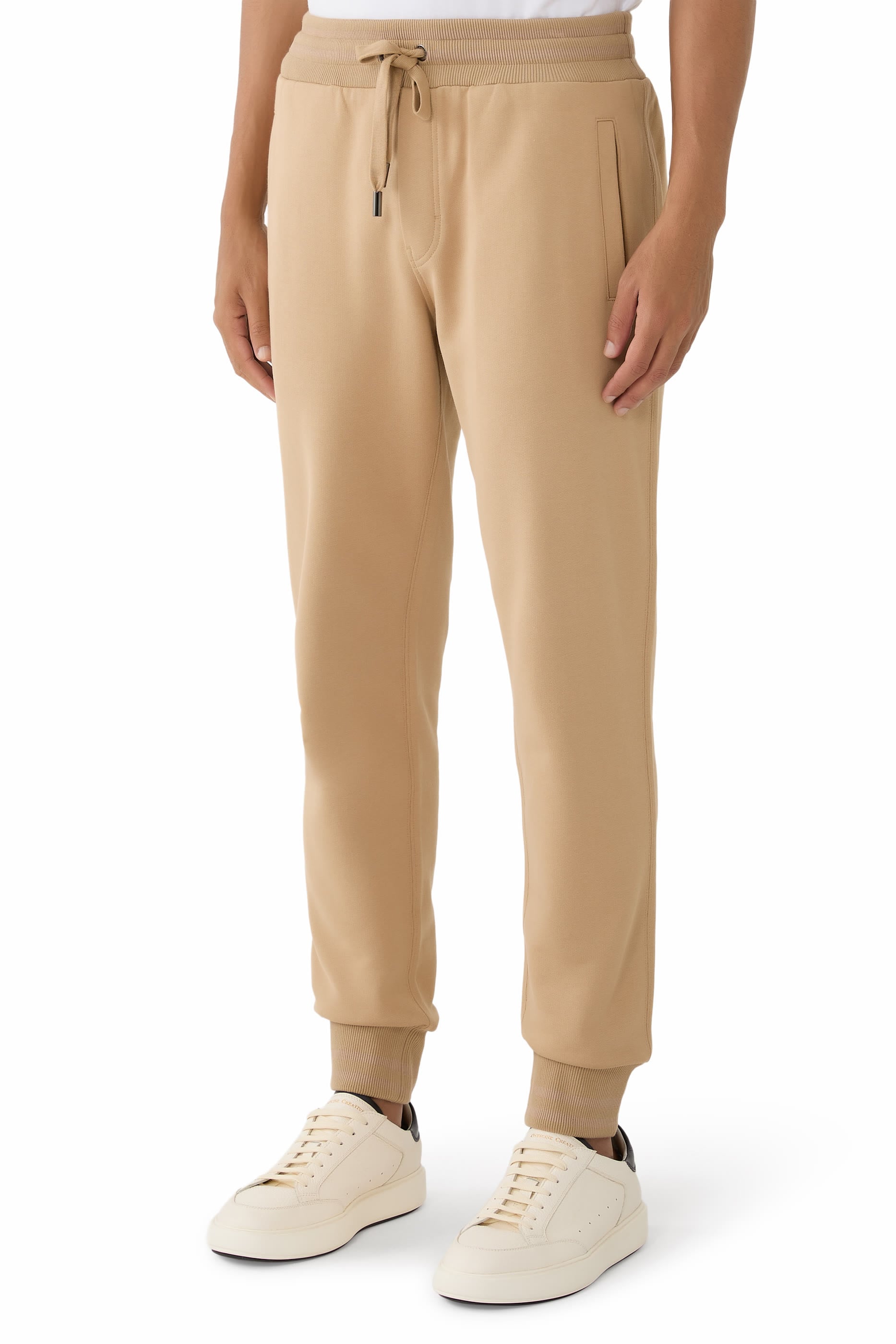 Logo Cotton Fleece Jogging Trousers