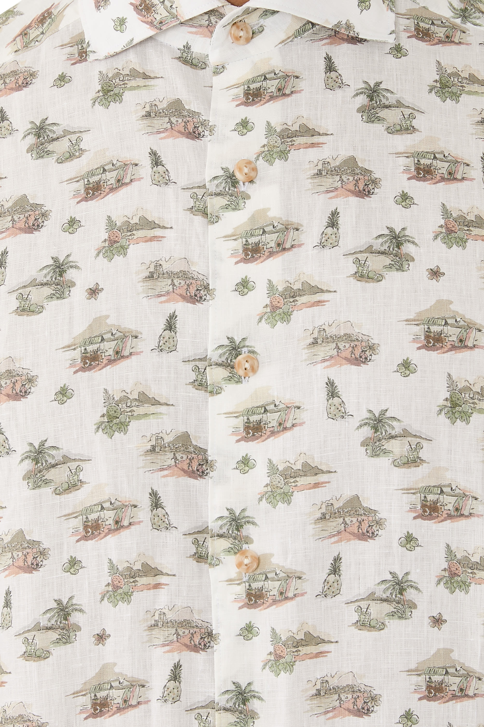 Motif Linen Shirt