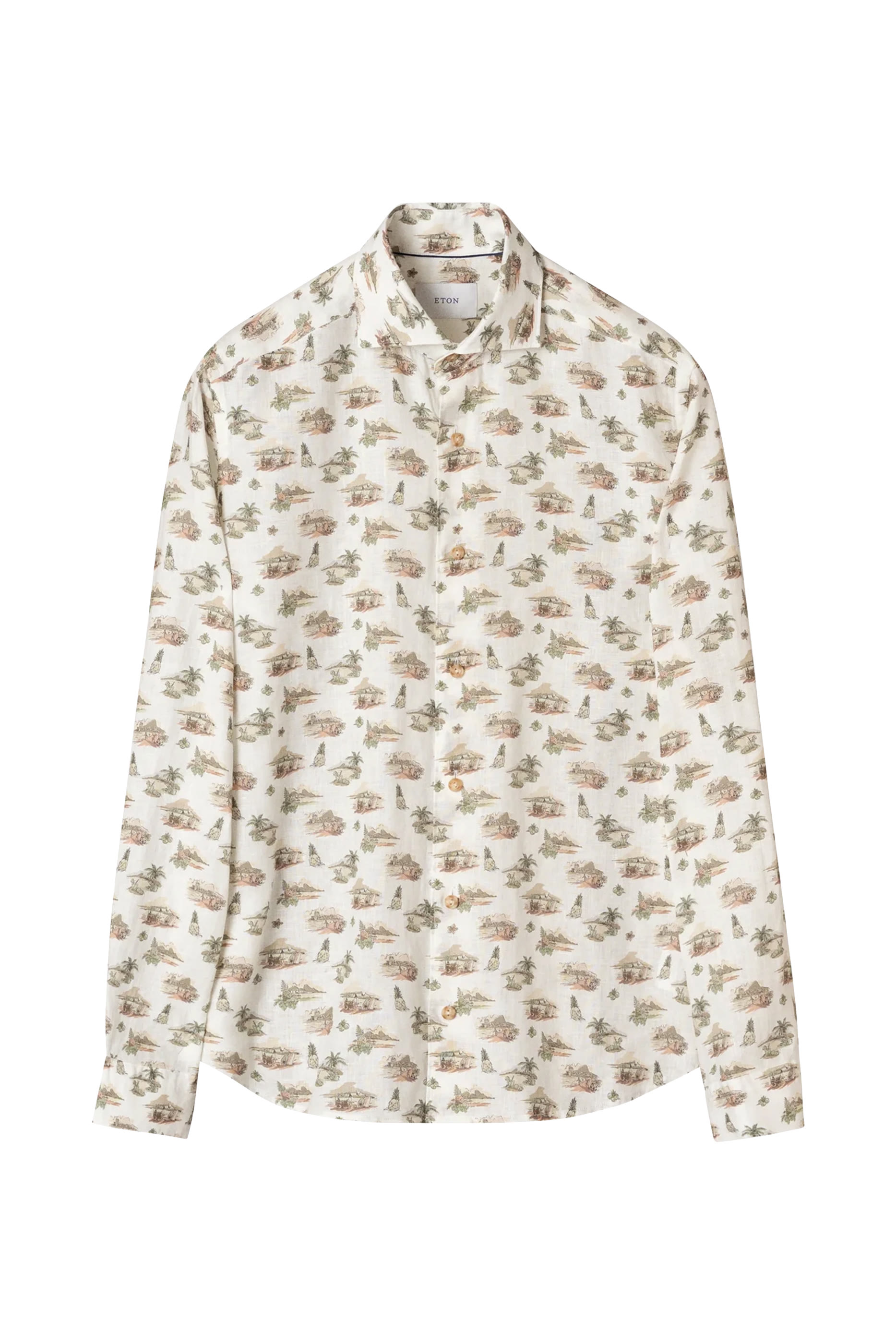 Motif Linen Shirt
