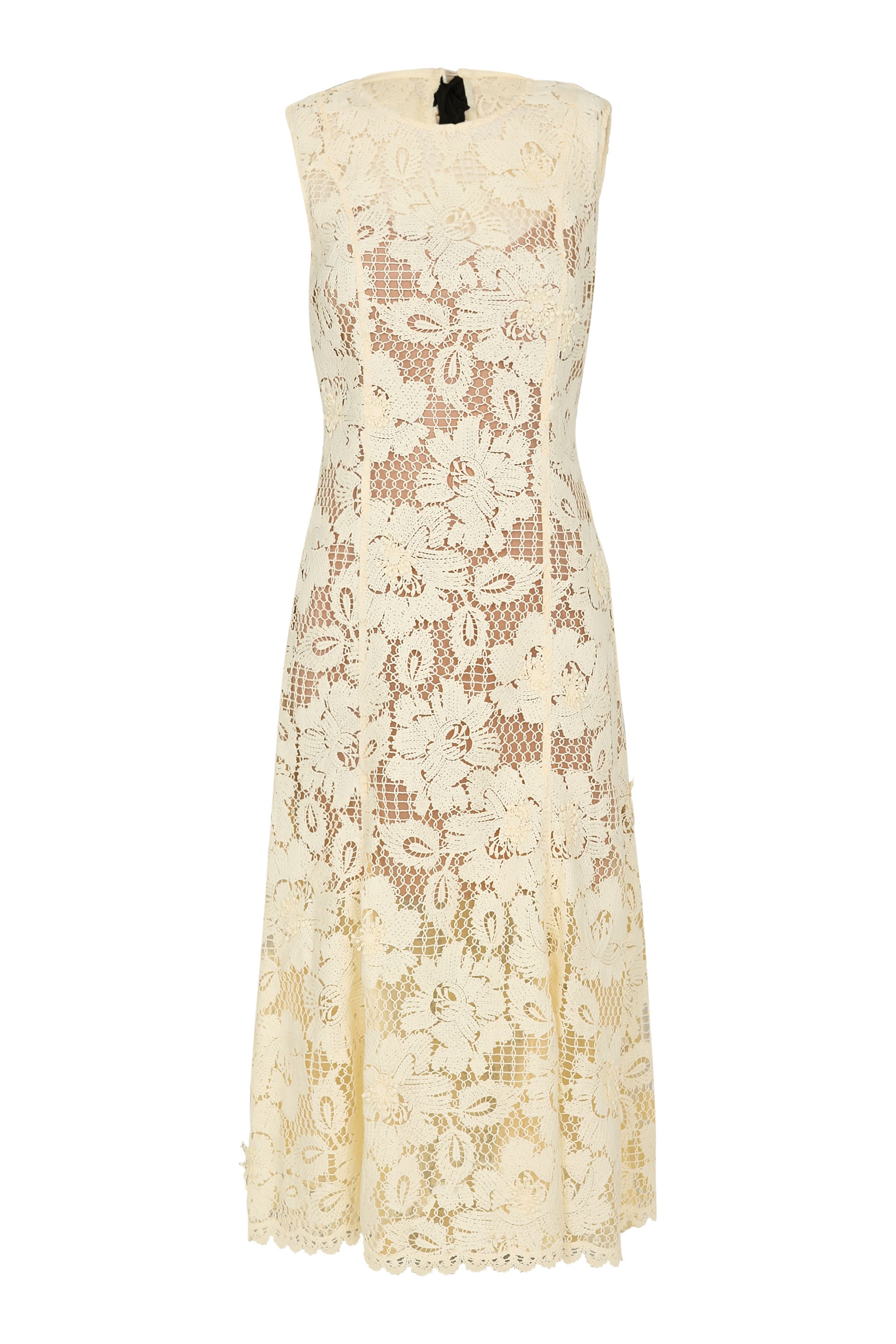 Crochet Lace Midi Dress