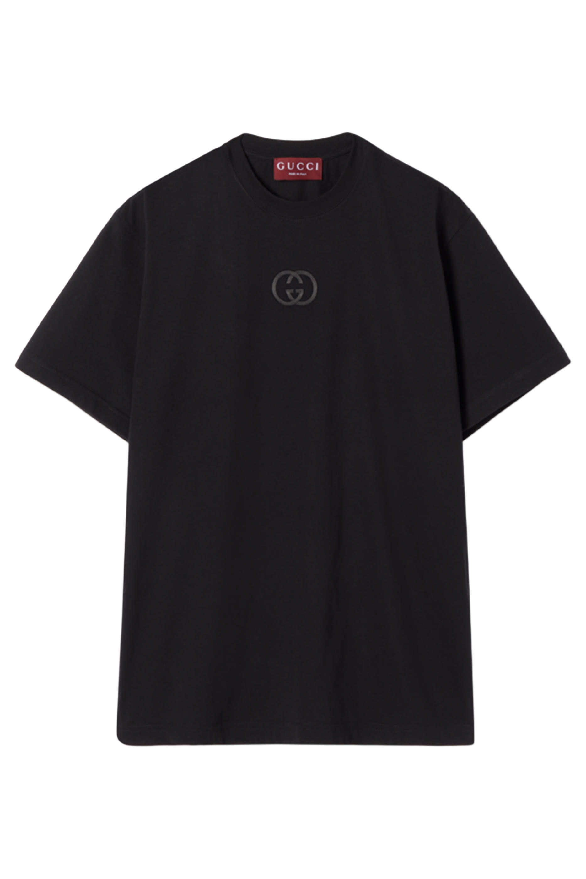Cotton Jersey T-Shirt with Interlocking G Embroidery
