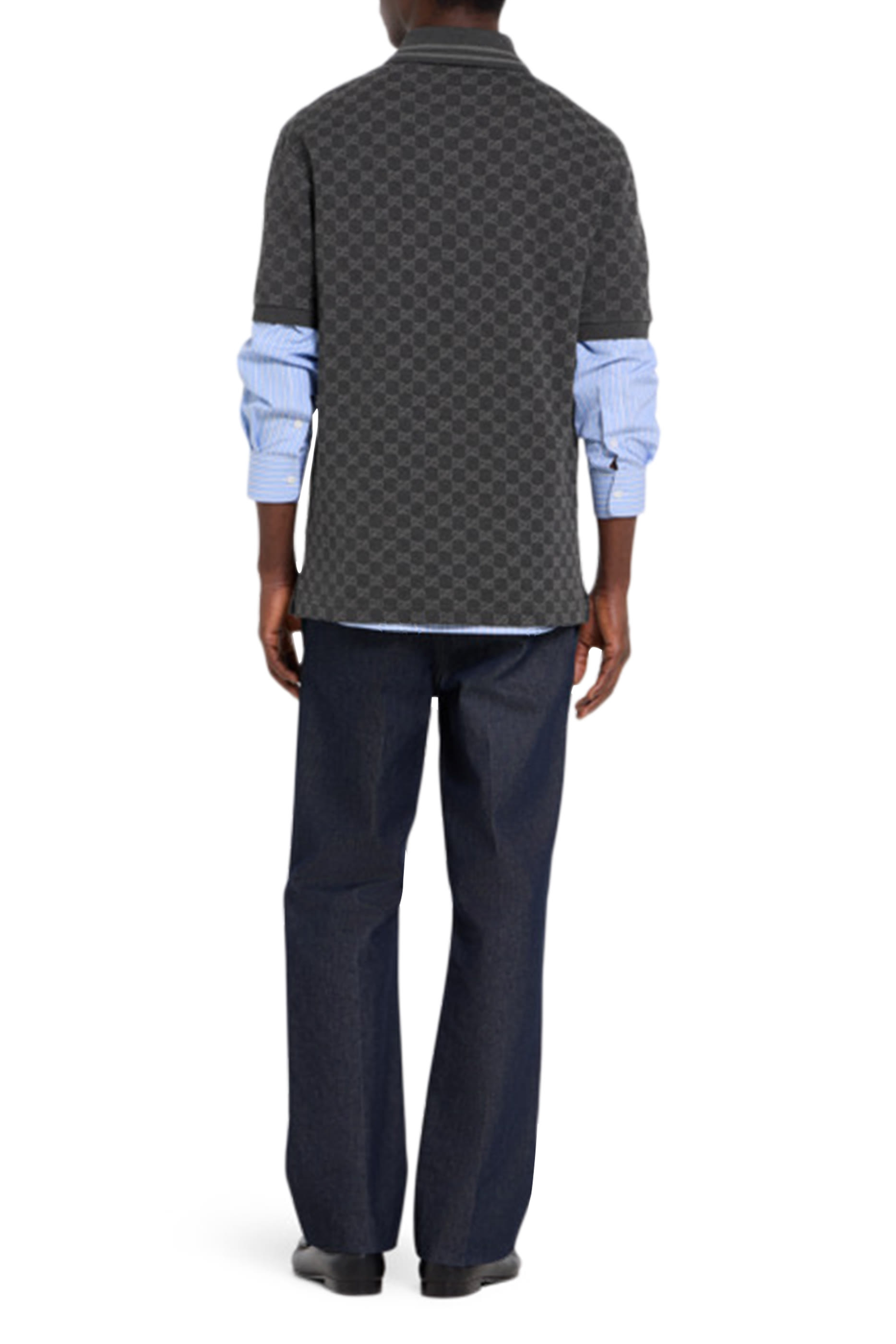 GG Cotton Piqué Jacquard Polo Shirt