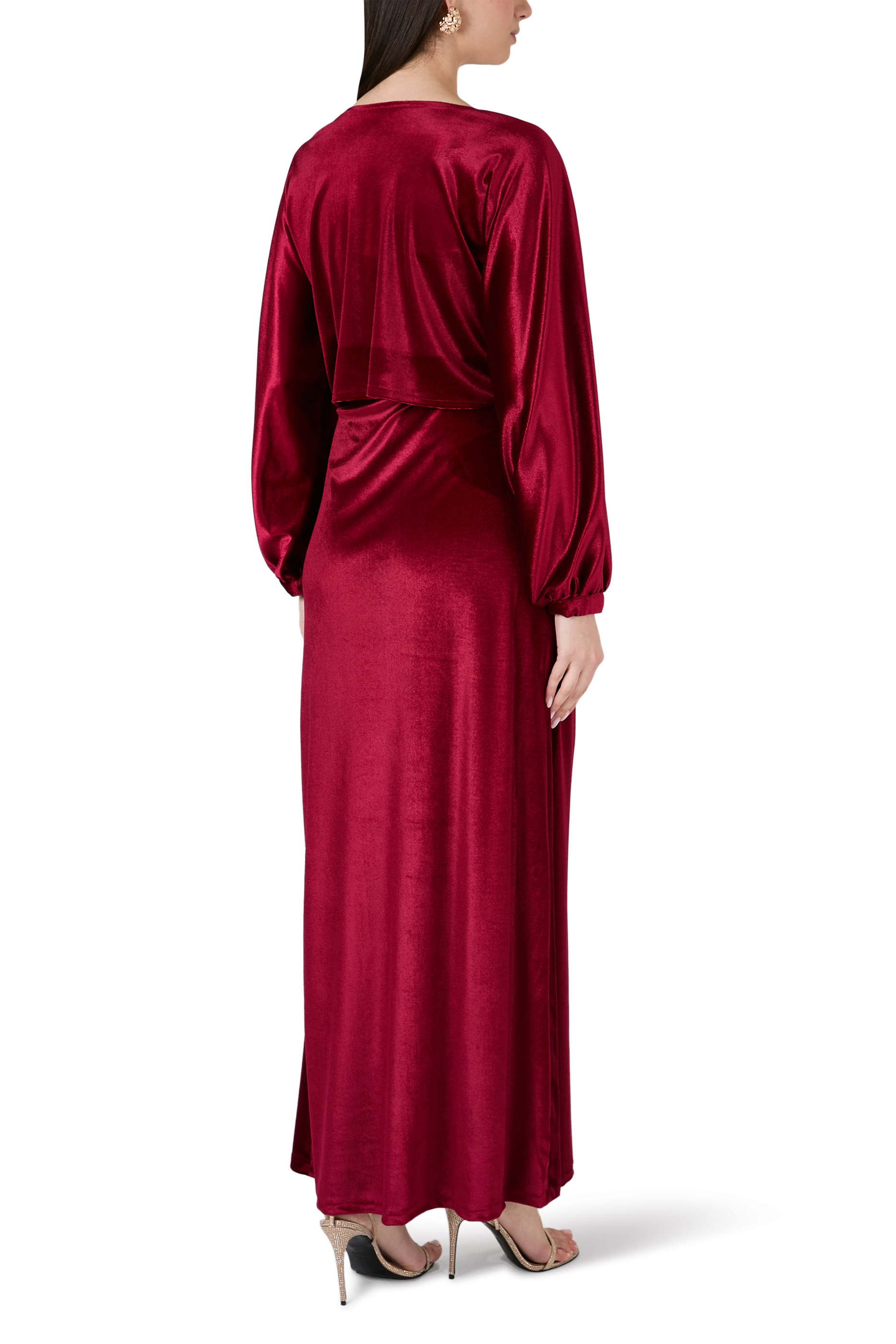 Velvet Blossom Strapless Dress and Jacket 