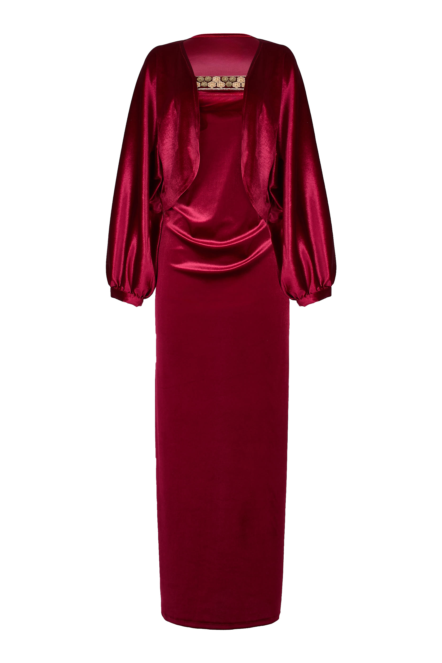 Velvet Blossom Strapless Dress and Jacket 