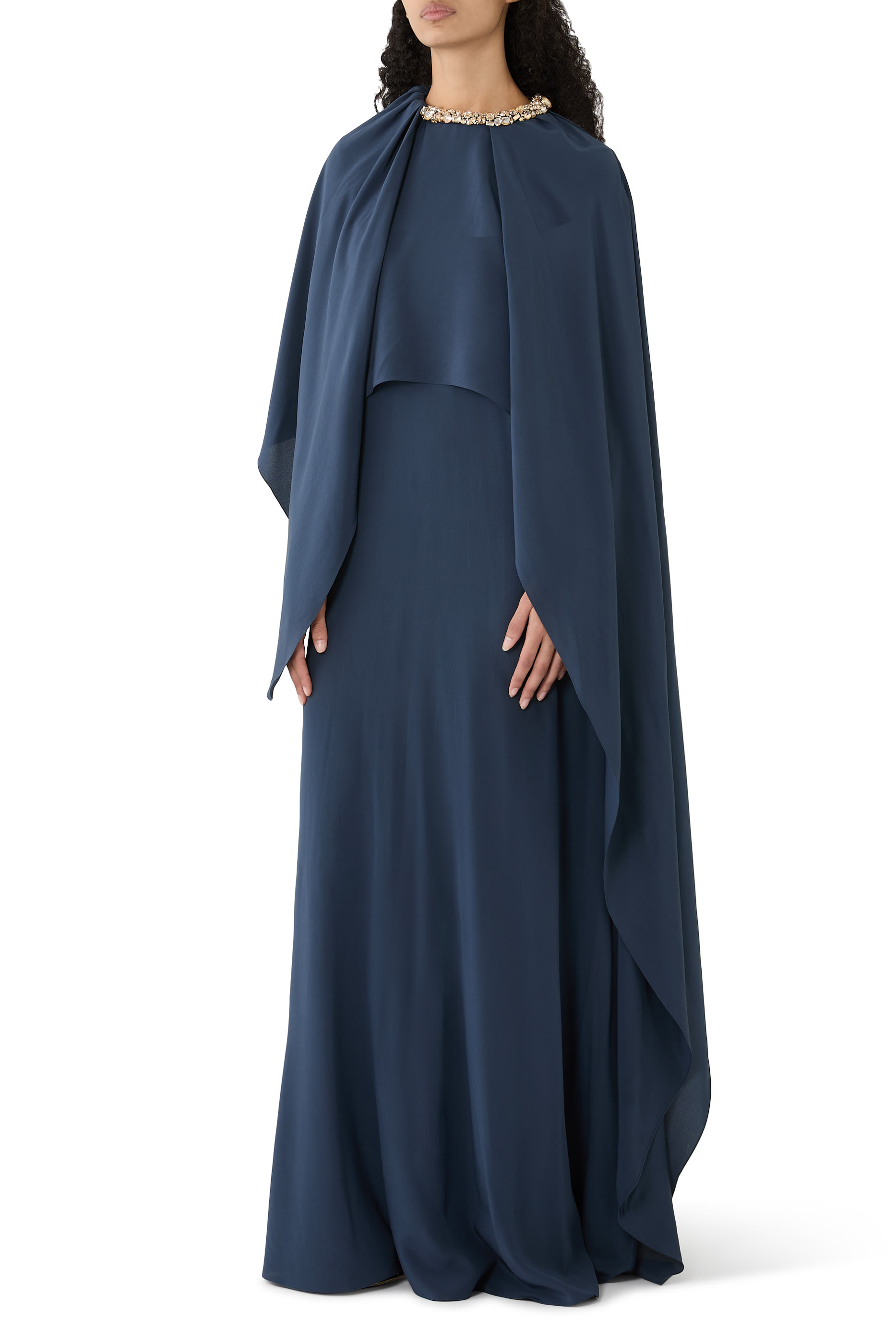 Cape Maxi Dress